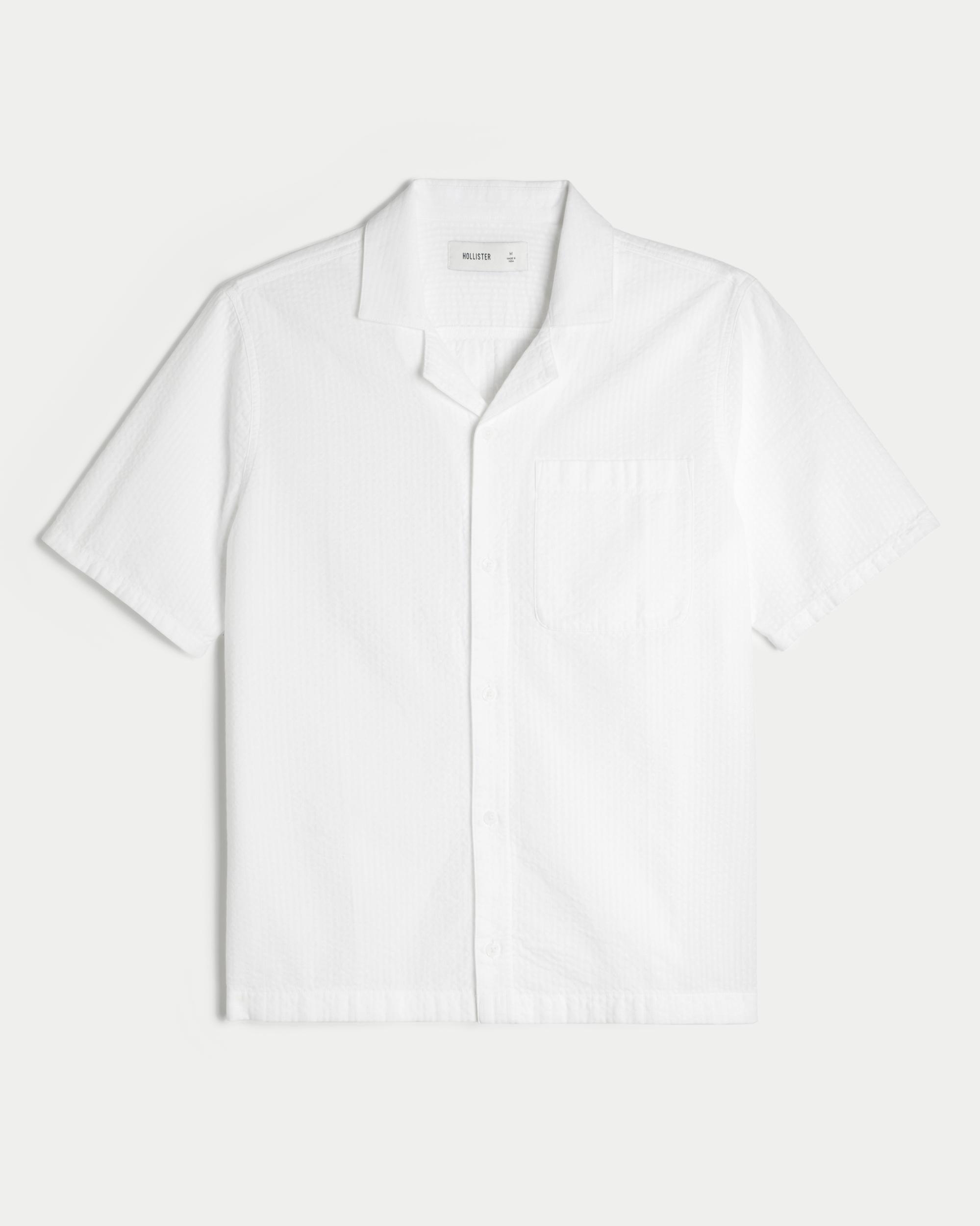 Short-Sleeve Seersucker Pocket Shirt Product Image
