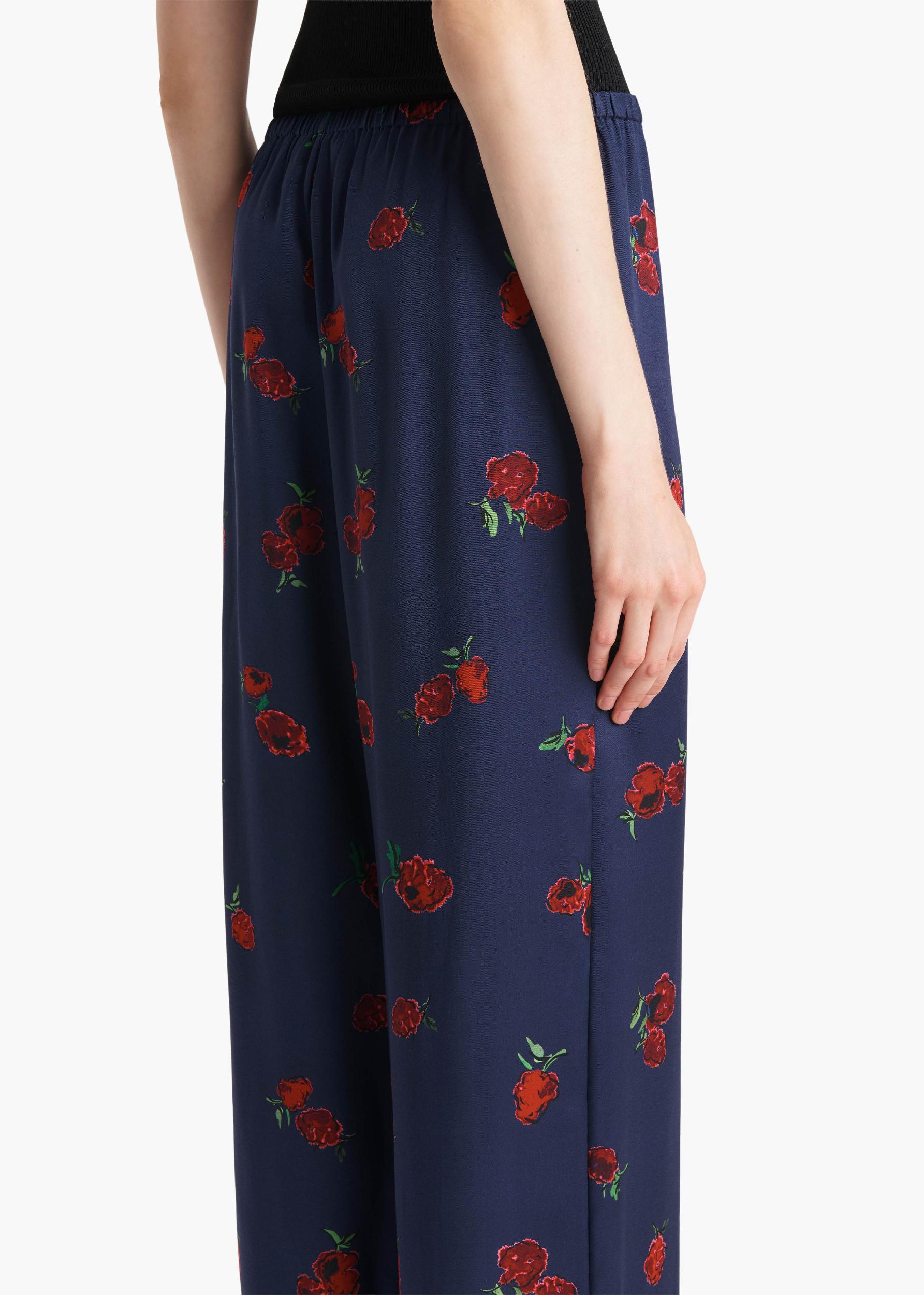 Mindy Pant in Amethyst with Raspberry Print Product Image