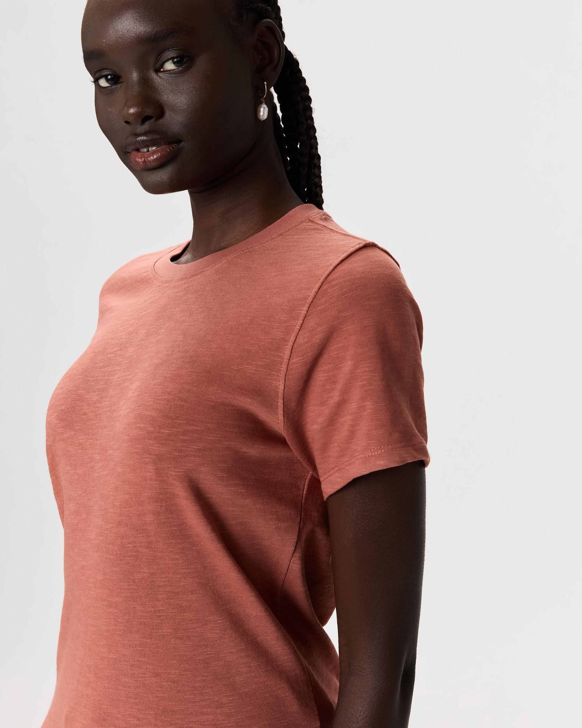 Quince | Women's Slub Crewneck T-Shirt Organic Cotton Product Image