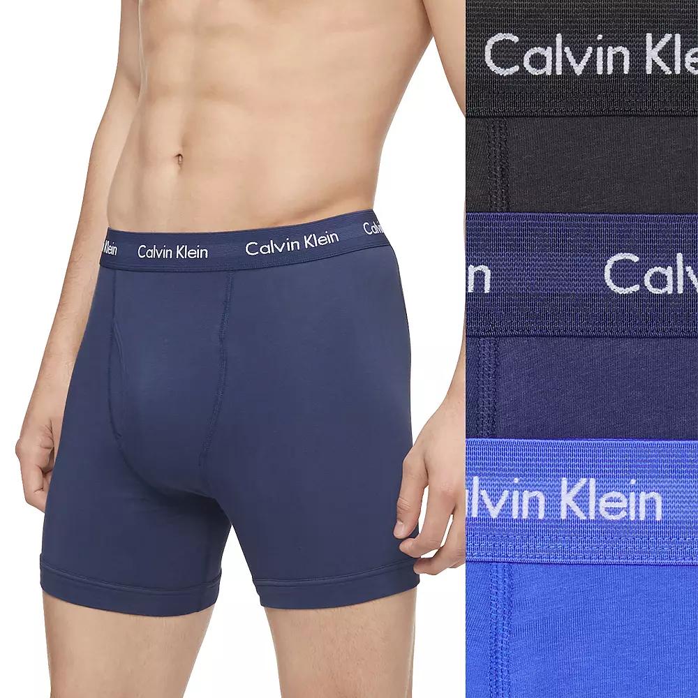 Calvin Klein Cotton Stretch Moisture Wicking Boxer Briefs, Pack of 3 Product Image
