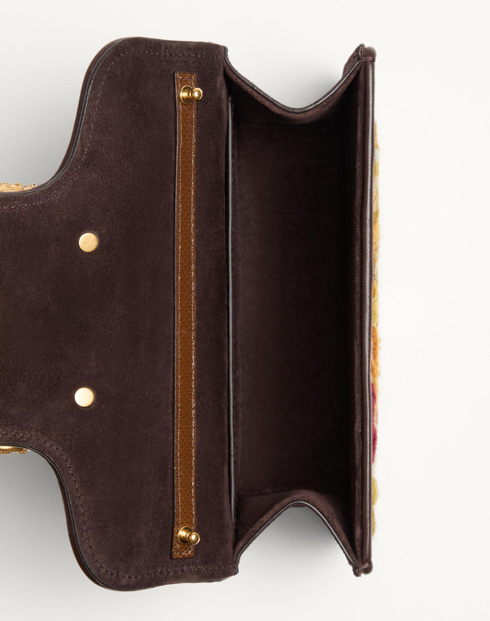 Valentino Garavani Locò Small Shoulder Bag Embroidered With Jewel Logo Product Image