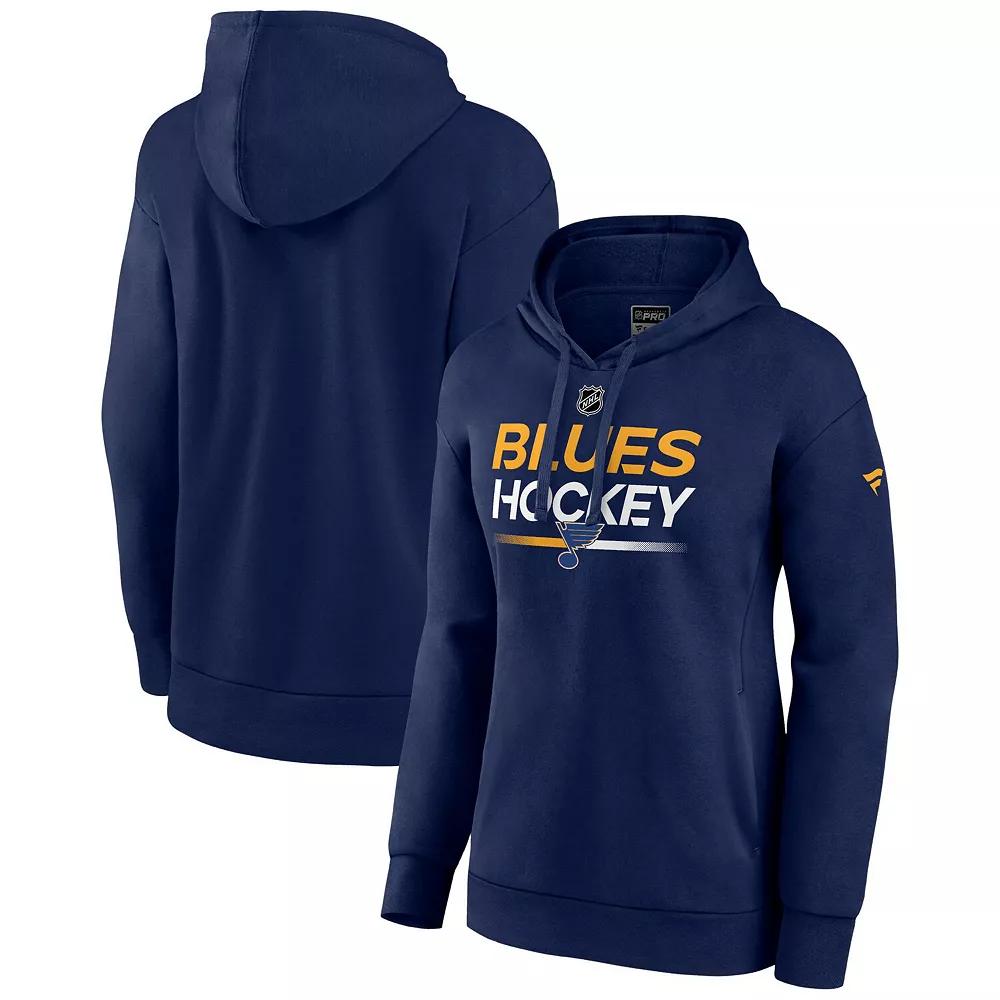 Women's Fanatics Branded Navy Washington Capitals Authentic Pro Pullover Hoodie,  Product Image