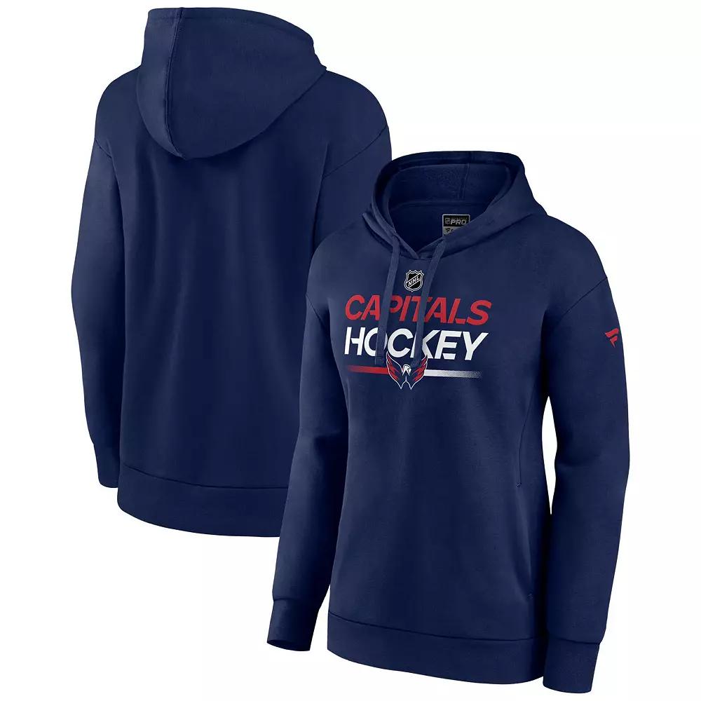 Women's Fanatics Branded Black Chicago Blackhawks Authentic Pro Pullover Hoodie,  Product Image