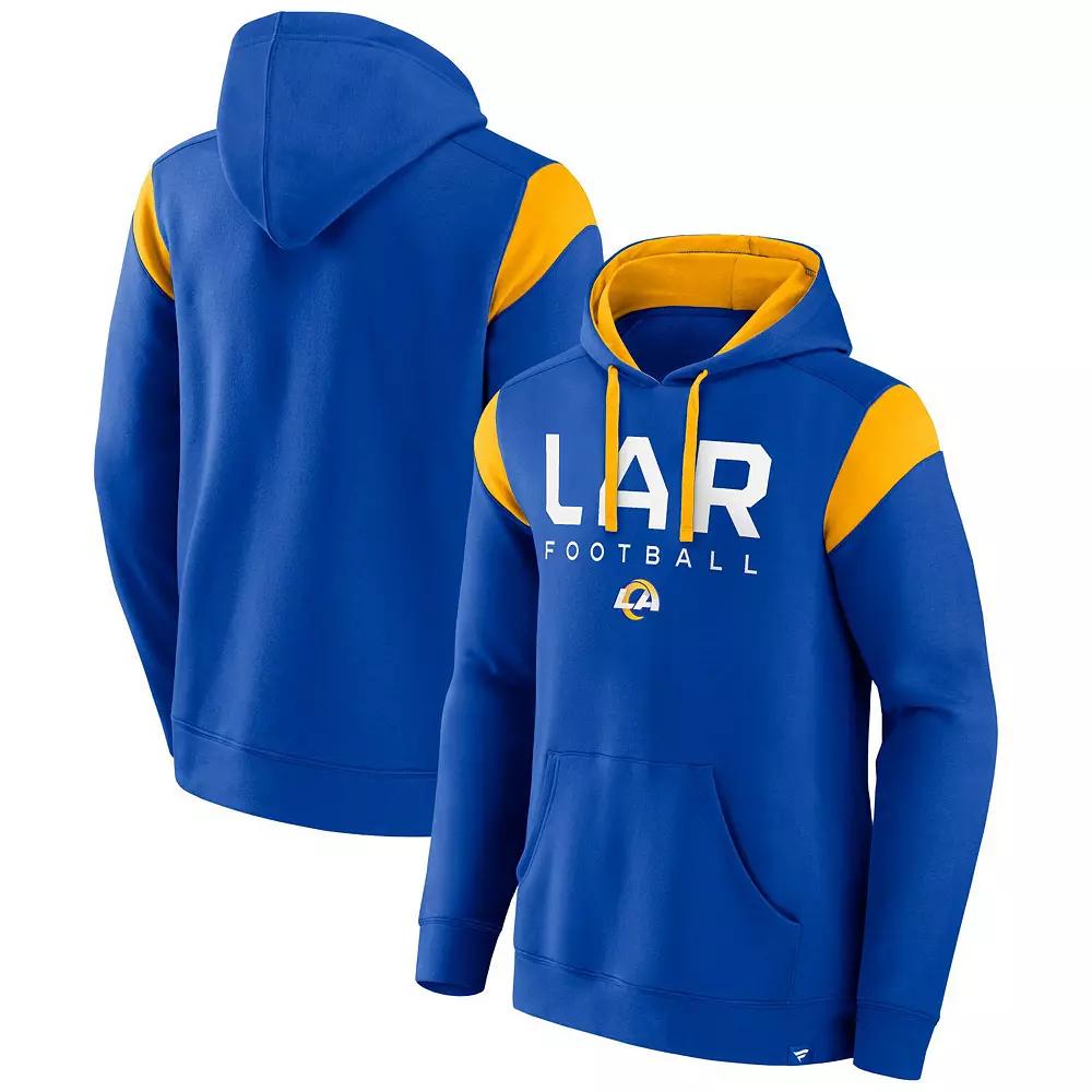 Men's Fanatics Branded Royal Los Angeles Rams Call The Shot Pullover Hoodie, Size: XL, Blue Product Image