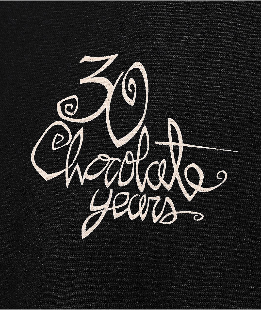 Chocolate 30 Years Garment Dye Black T-Shirt Product Image