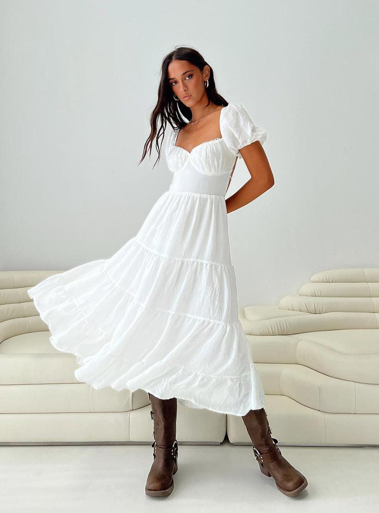 Danny Midi Dress White Product Image