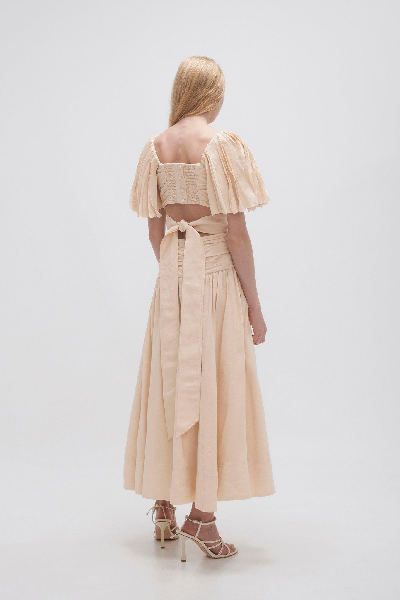 Marianne Ruched Midi Dress Product Image
