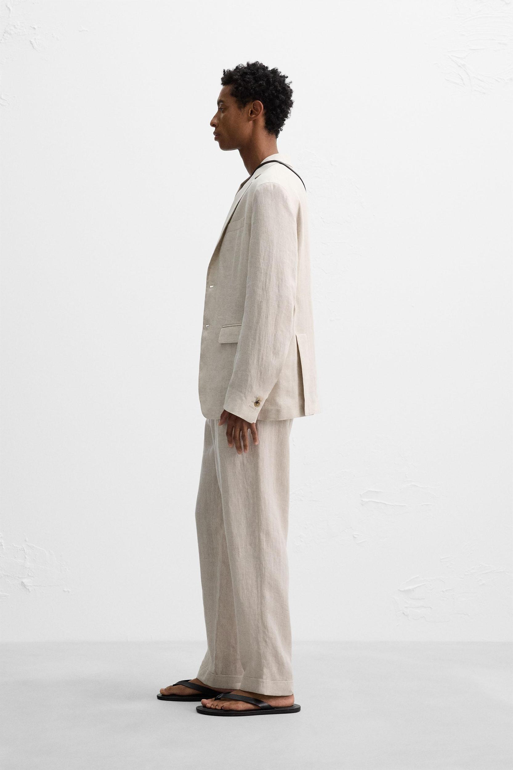 100% LINEN SUIT PANTS Product Image