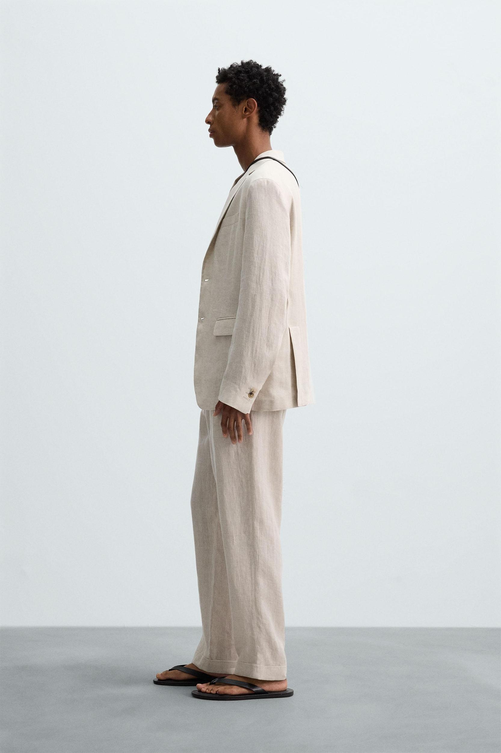 100% LINEN SUIT PANTS Product Image