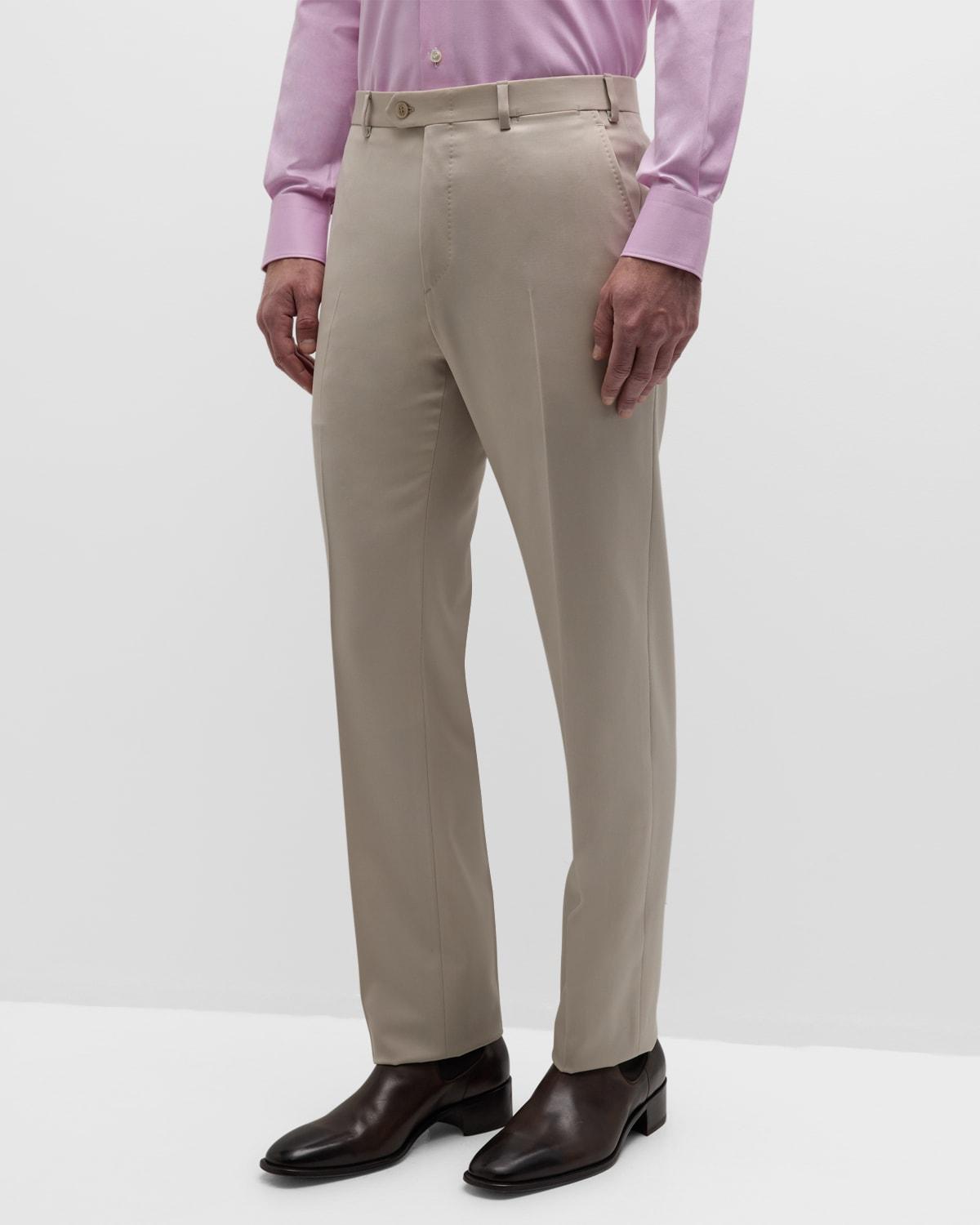 Men's Wool Twill Trousers Product Image
