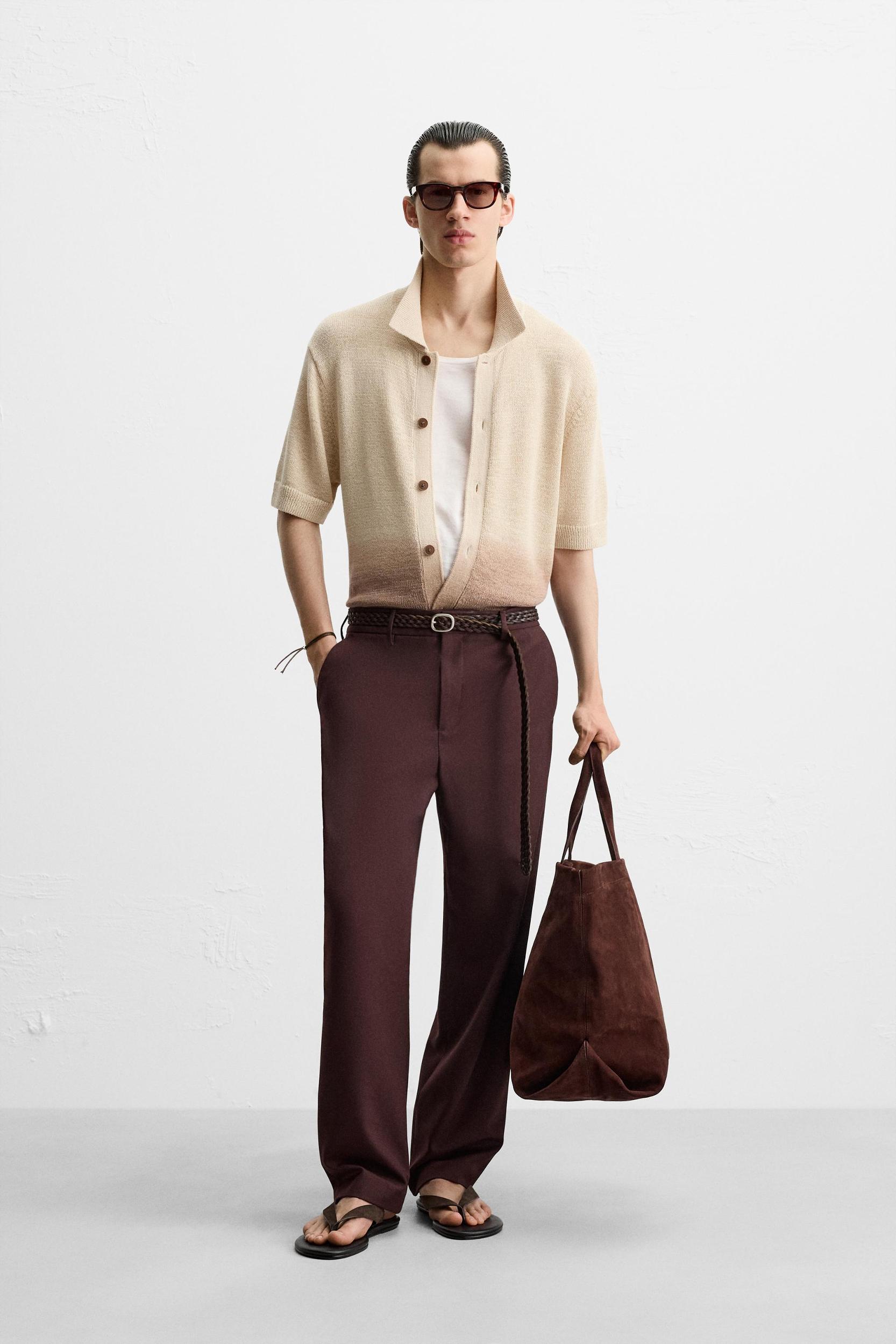 GRADIENT PRINT KNIT SHIRT Product Image