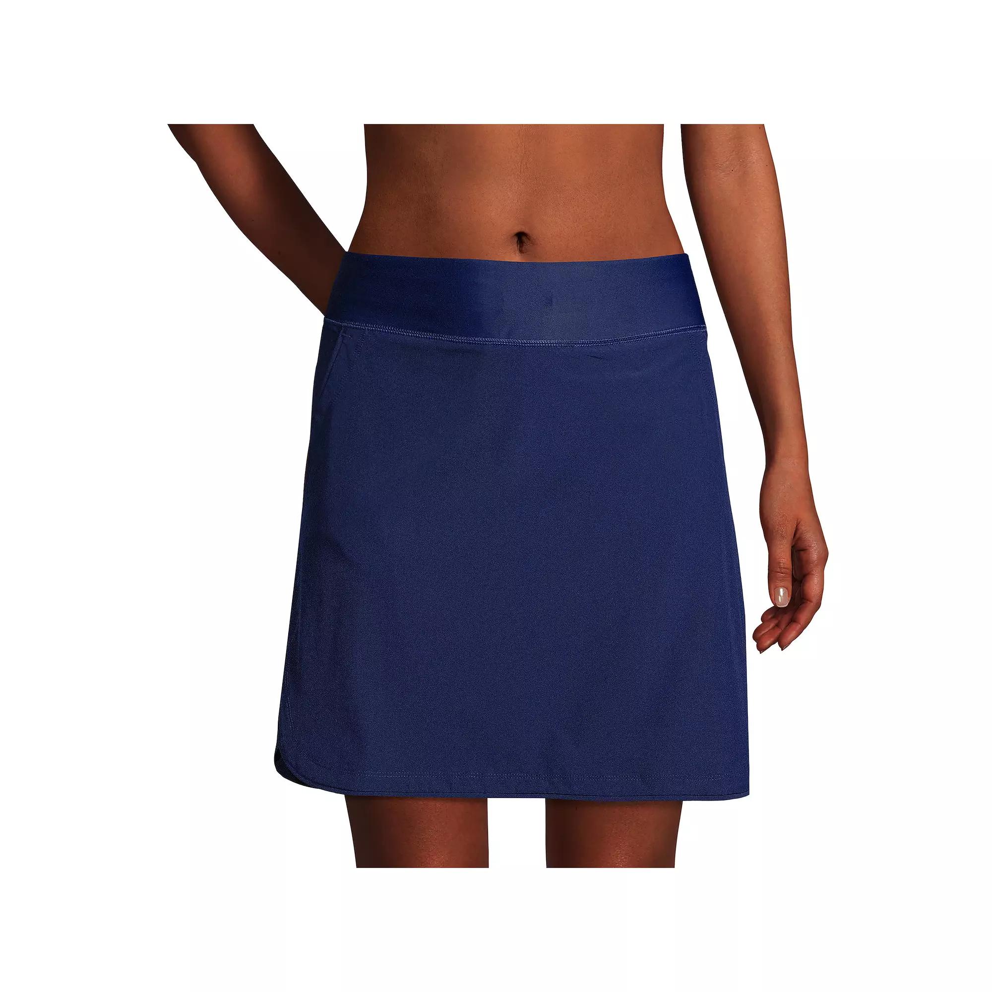 Women's Lands' End Comfort Waist UPF 50 Swim Skirt,  Product Image