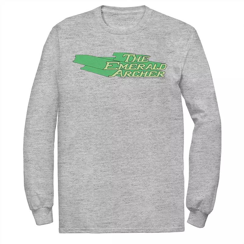 Men's DC Comics The Emerald Archer Text Poster Tee, Size: Large, Athletic Grey Product Image