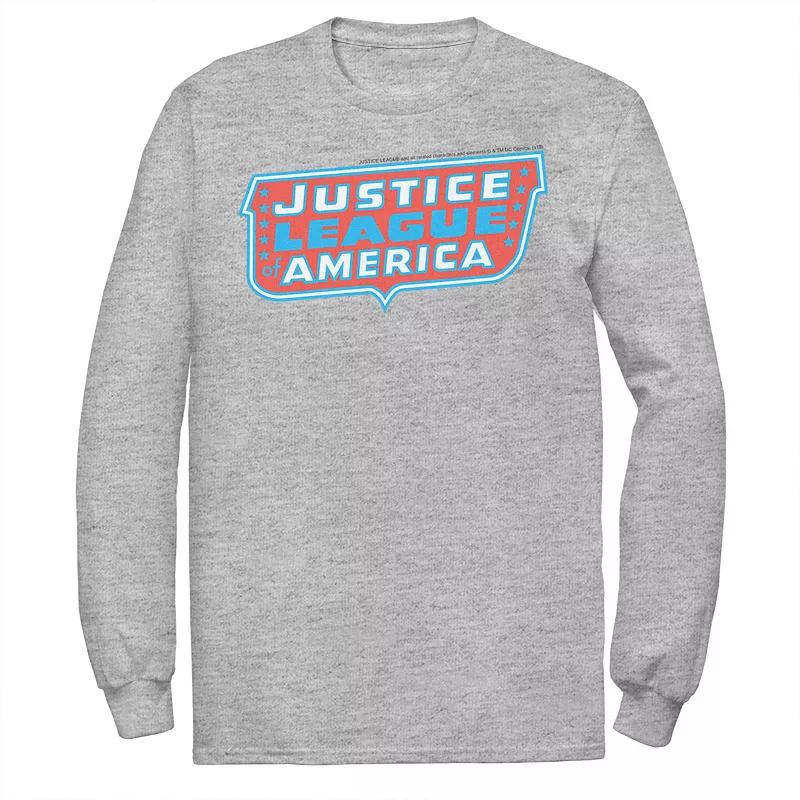 Men's DC Comics Justice League of America Text Poster Logo Tee,  Product Image