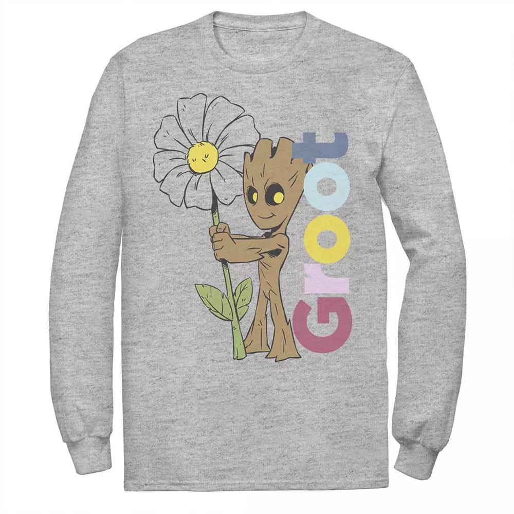 Men's Marvel Guardians Of The Galaxy Groot Flower Portrait Tee,  Product Image