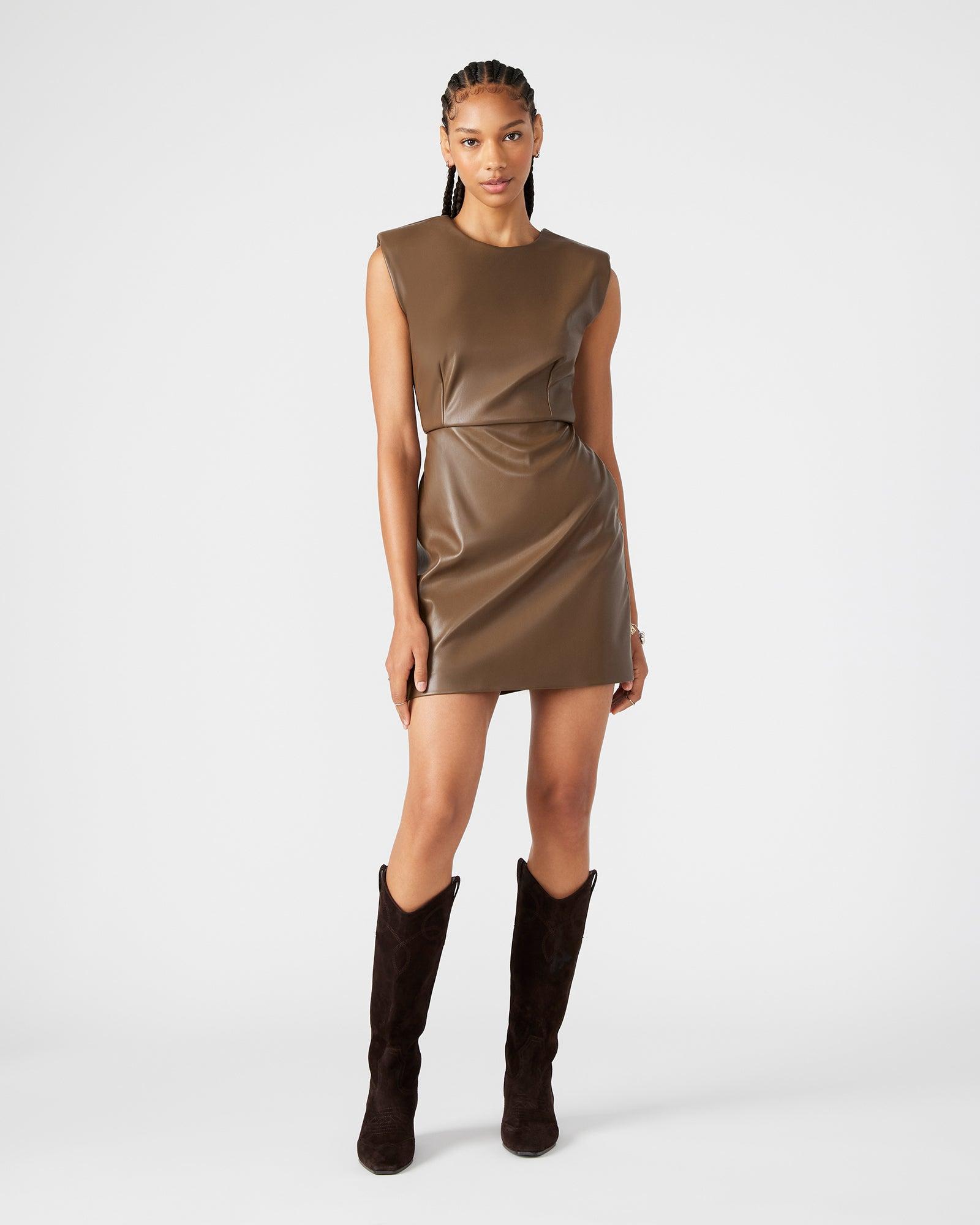 BELEN DRESS BROWN Female Product Image
