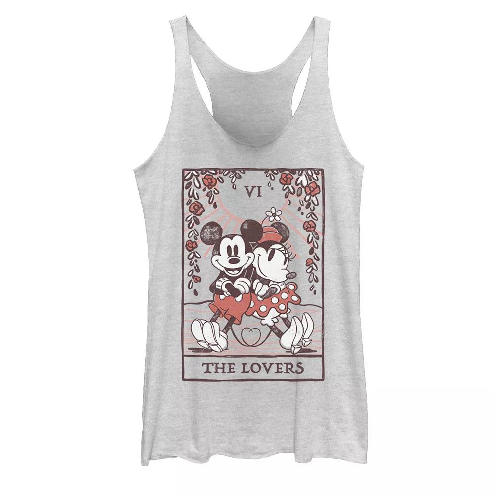 Disney's Mickey And Friends Mickey & Minnie Tarot Card Juniors' Racerback Graphic Tank Top, Girl's,  Product Image