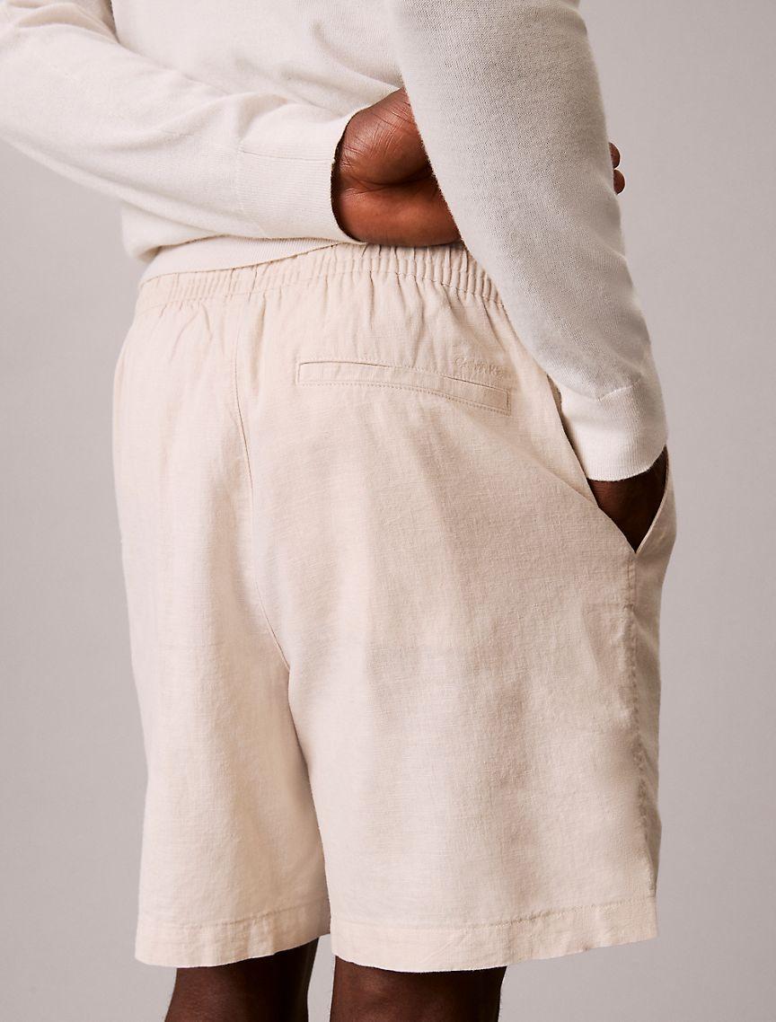 Linen Cotton Pull-On Shorts Product Image