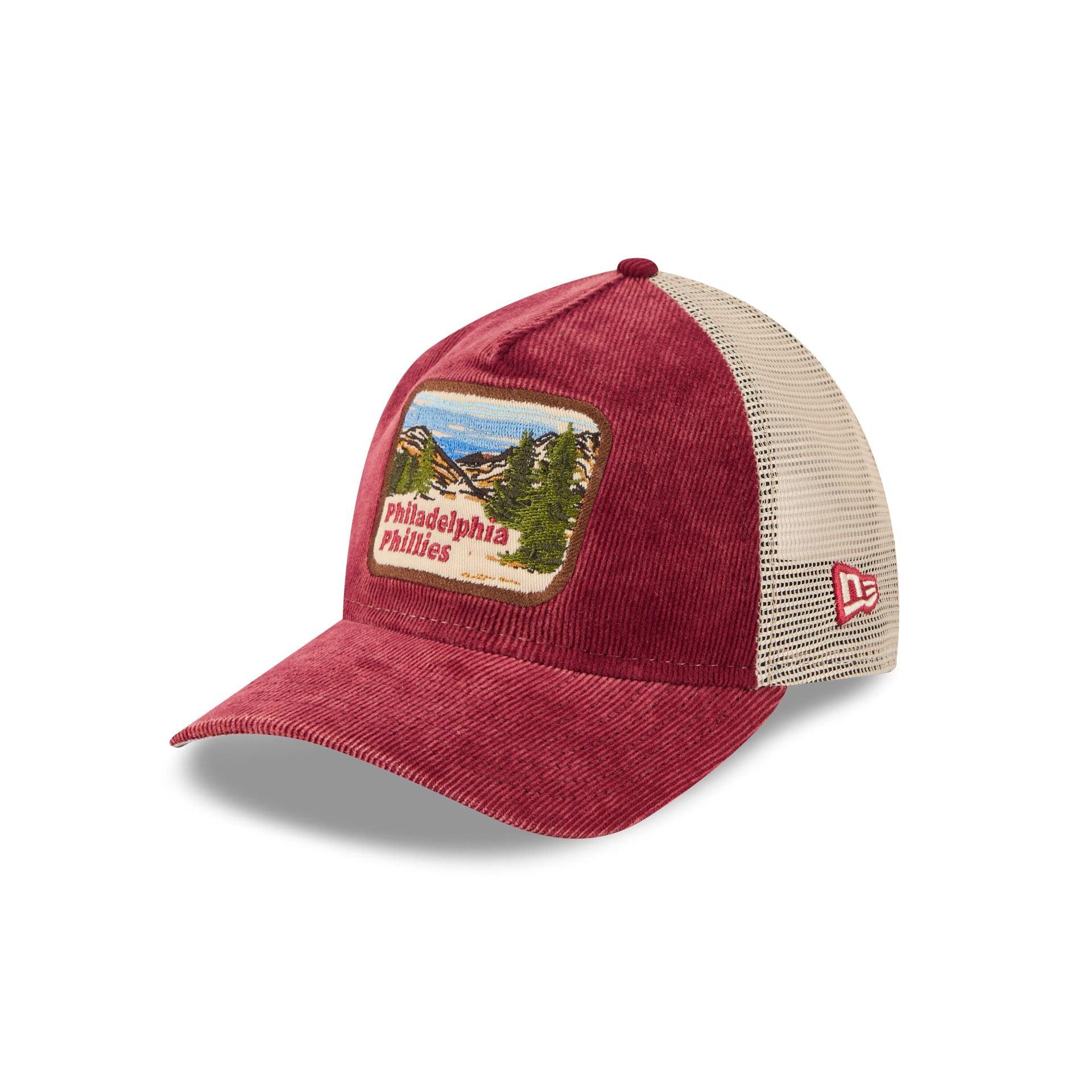 Philadelphia Phillies Vintage Landscape 9TWENTY A-Frame Trucker Hat Male Product Image