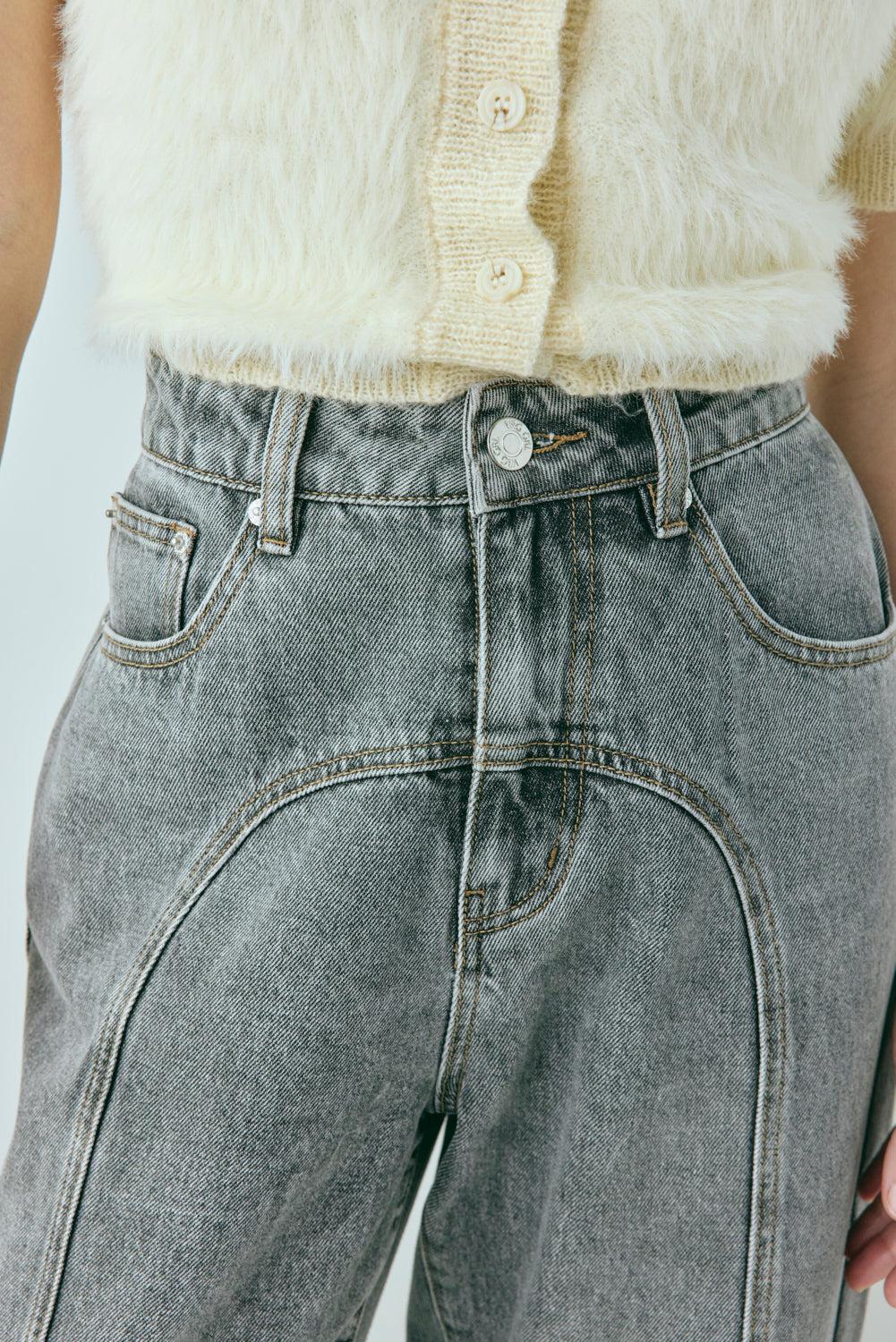 Zora Denim Jeans Washed Grey Product Image