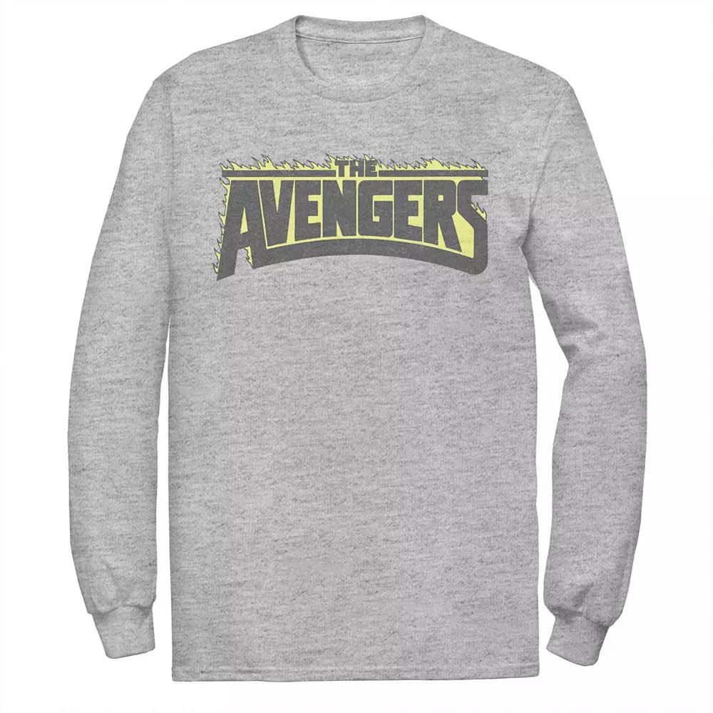 Men's Marvel The Avengers Flaming Logo Graphic Tee,  Product Image