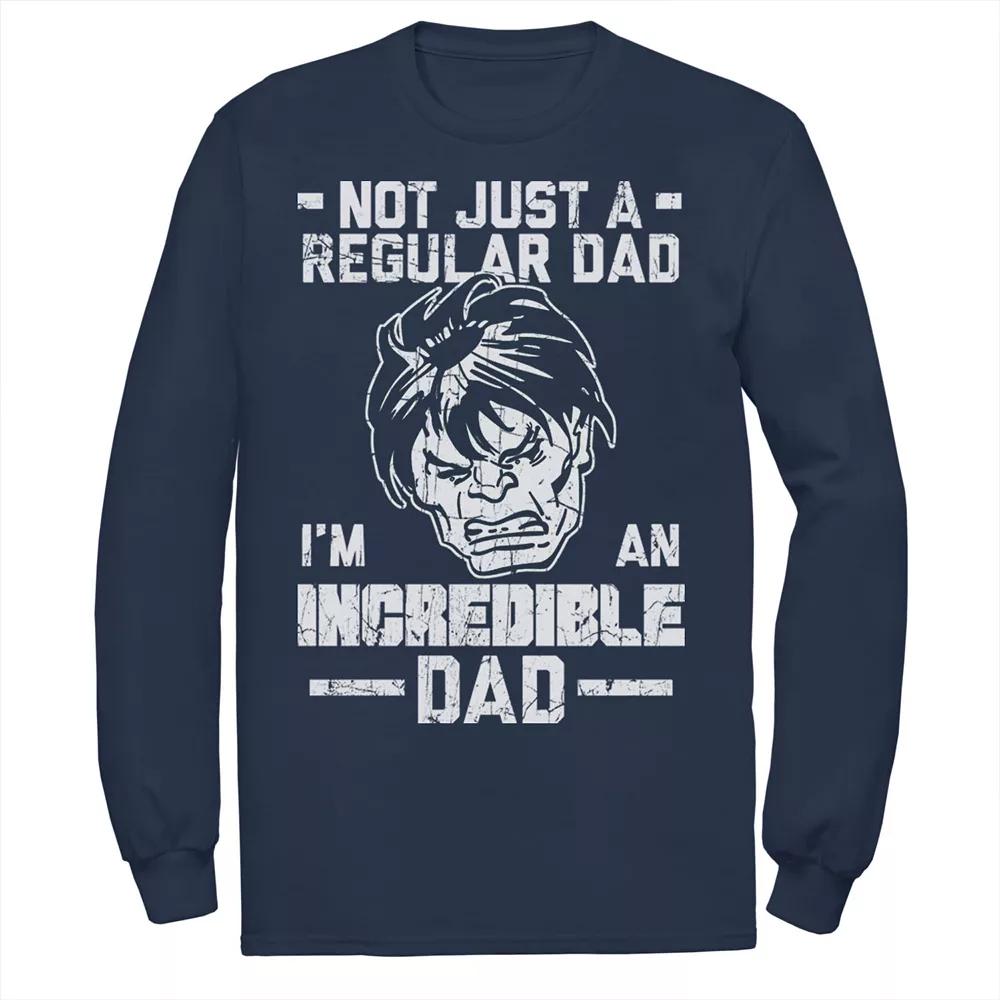 Mens Marvel Hulk Fathers Day Not Regular Dad Tee Blue Product Image