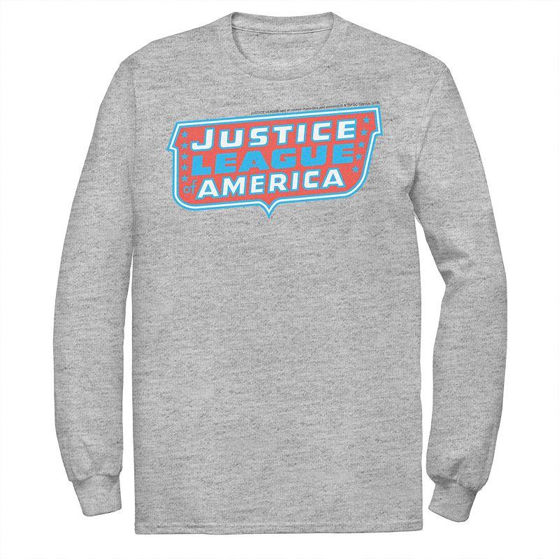 Men's DC Comics Justice League of America Text Poster Logo Tee,  Product Image