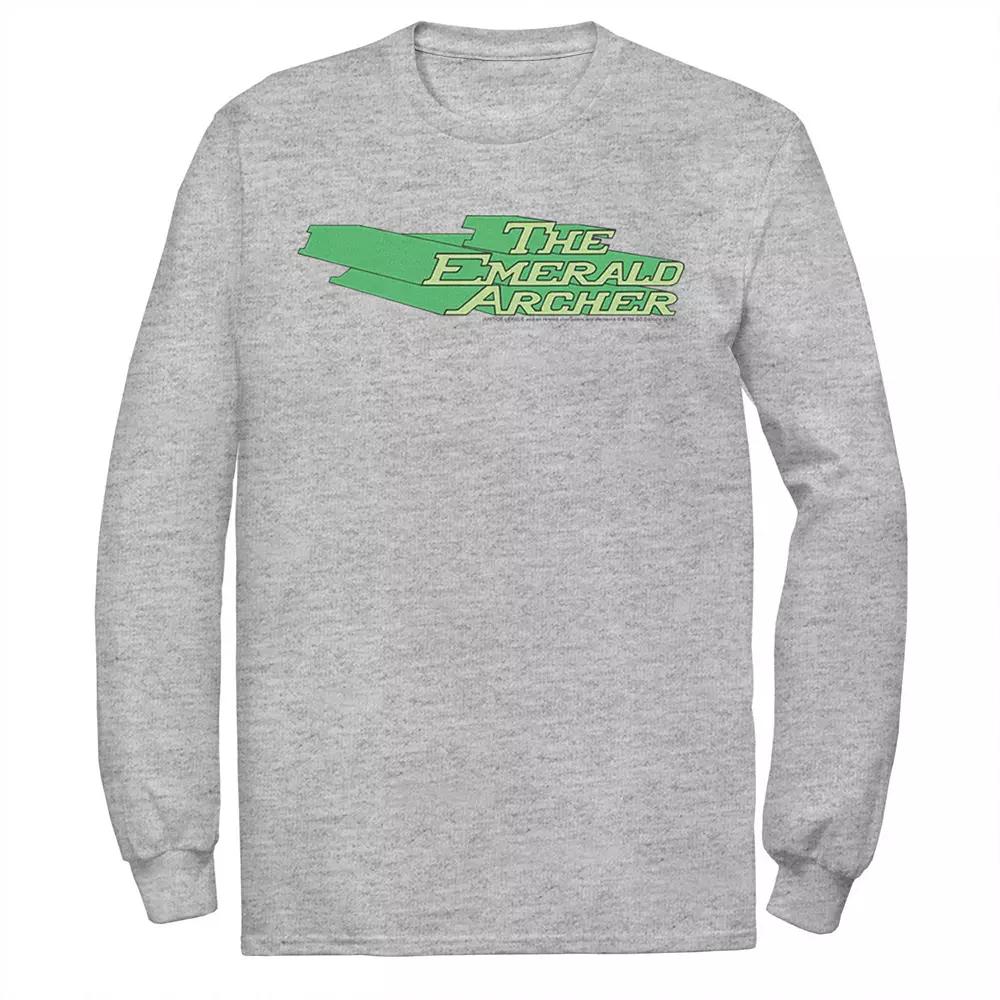 Men's DC Comics The Emerald Archer Text Poster Tee, Size: Large, Athletic Grey Product Image
