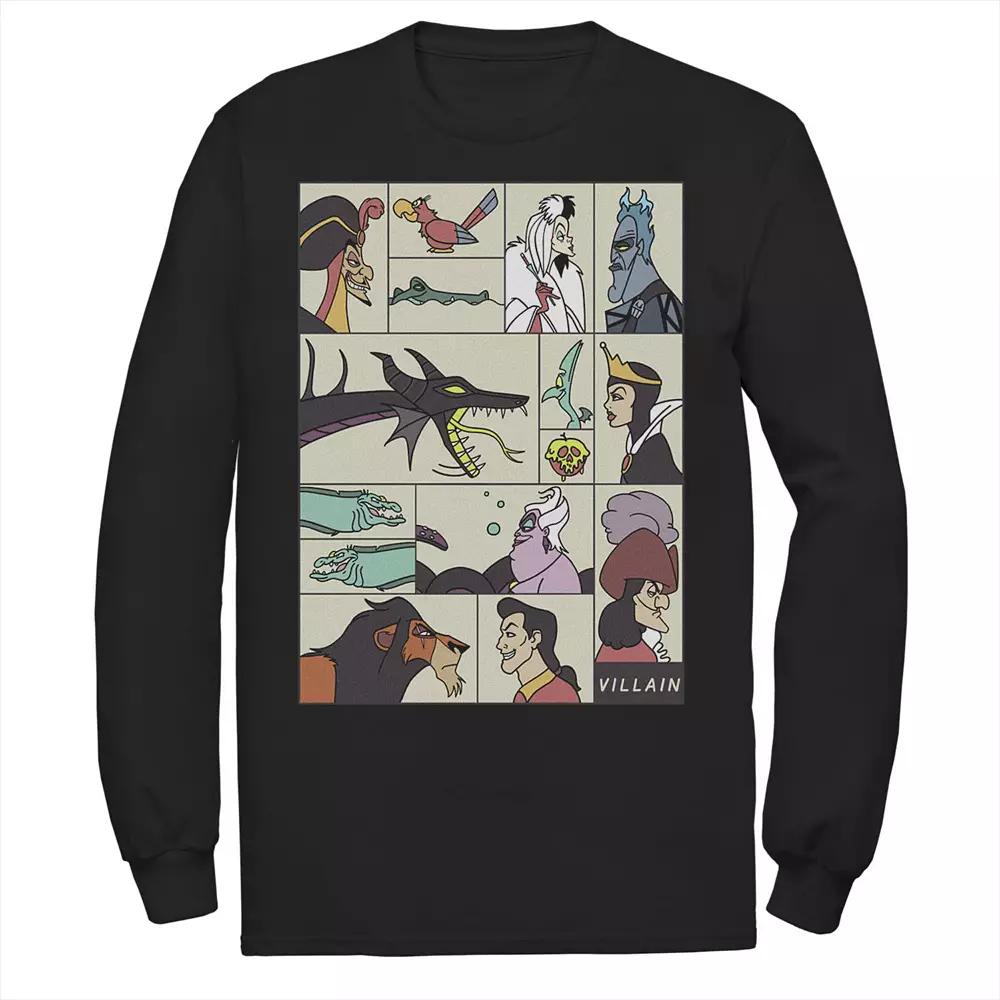 Disney's Villains Men's Comic Style Portrait Panels Tee,  Product Image