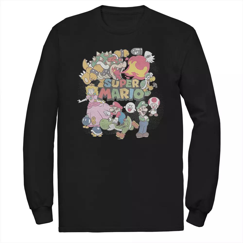 Men's Wavy Mountain Line Art Circle Tee,  Product Image