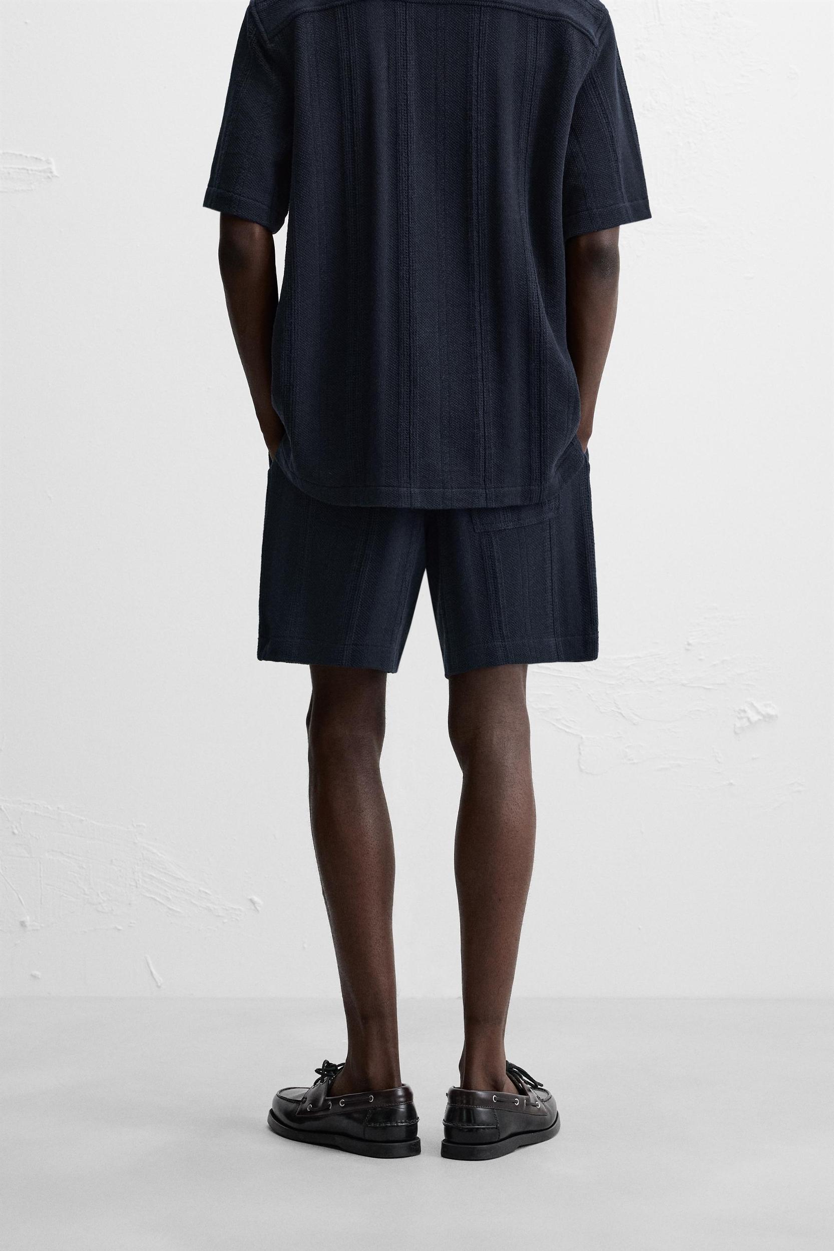 STRIPED JACQUARD SHORTS Product Image