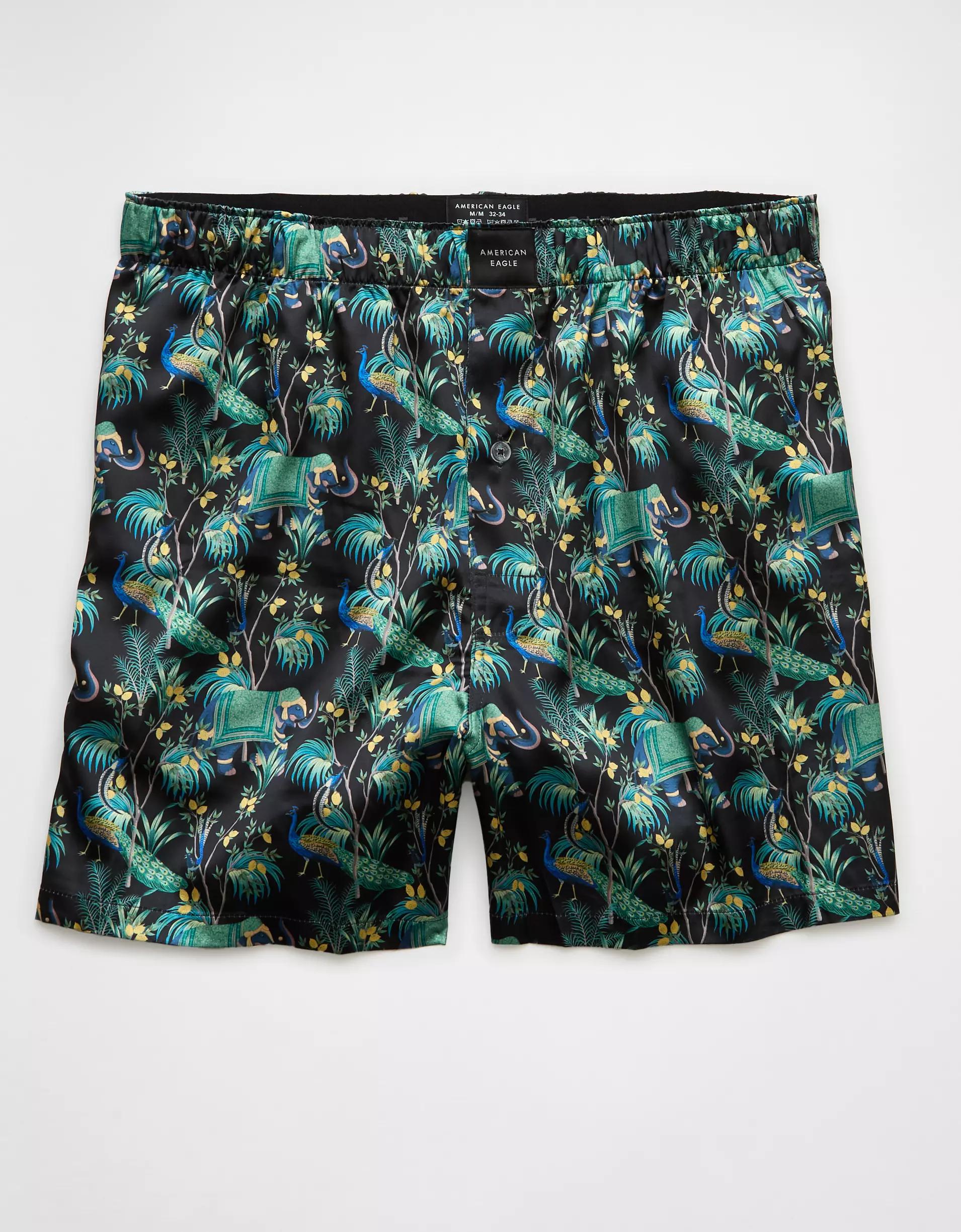 AEO Men's Solid Satin Pocket Boxer Short Product Image