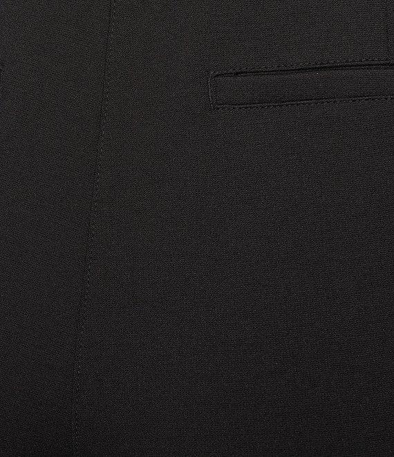 Intro Veronica Double Knit Pintuck Straight Leg Pull-On Pants Product Image