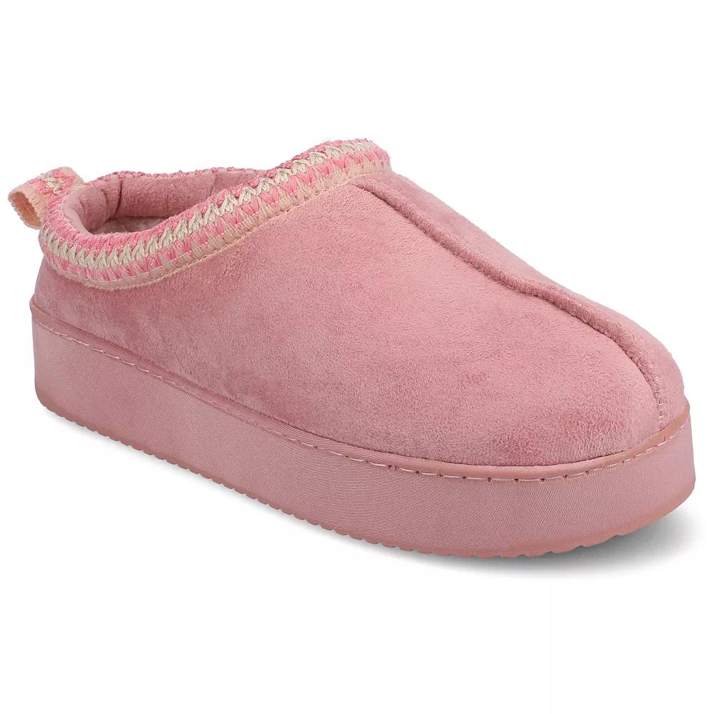 Journee Connway Women's Slip-On Cushioned Clog Slippers, Size: Medium(7/8), Pink Product Image