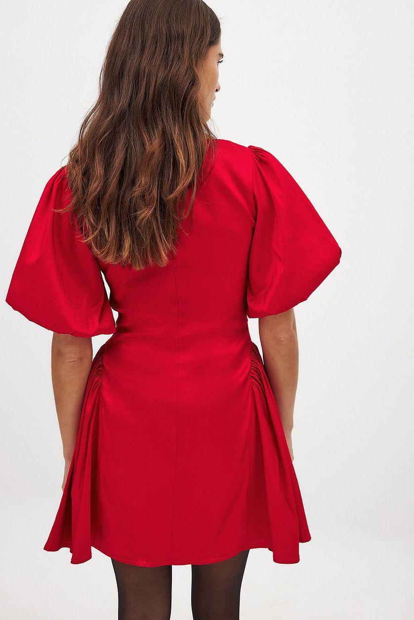 Puff Shoulder Mini Dress Product Image