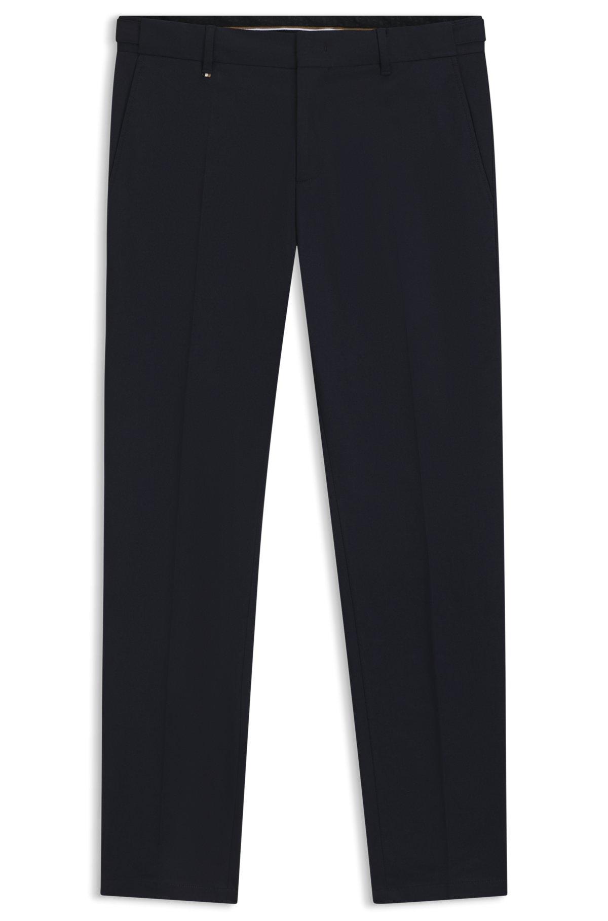 Formal trousers in comfort-stretch cotton Product Image