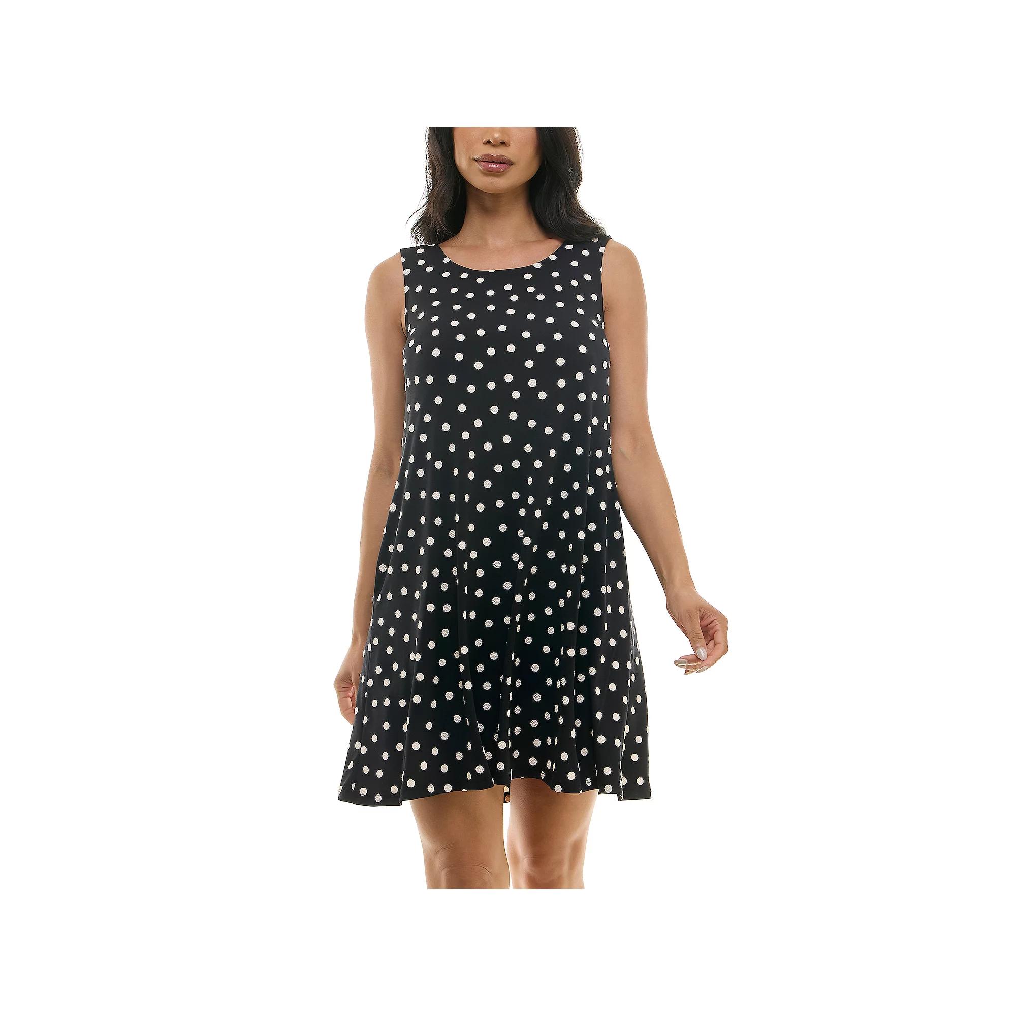 Women's Nina Leonard Floral Swing Dress,  Product Image