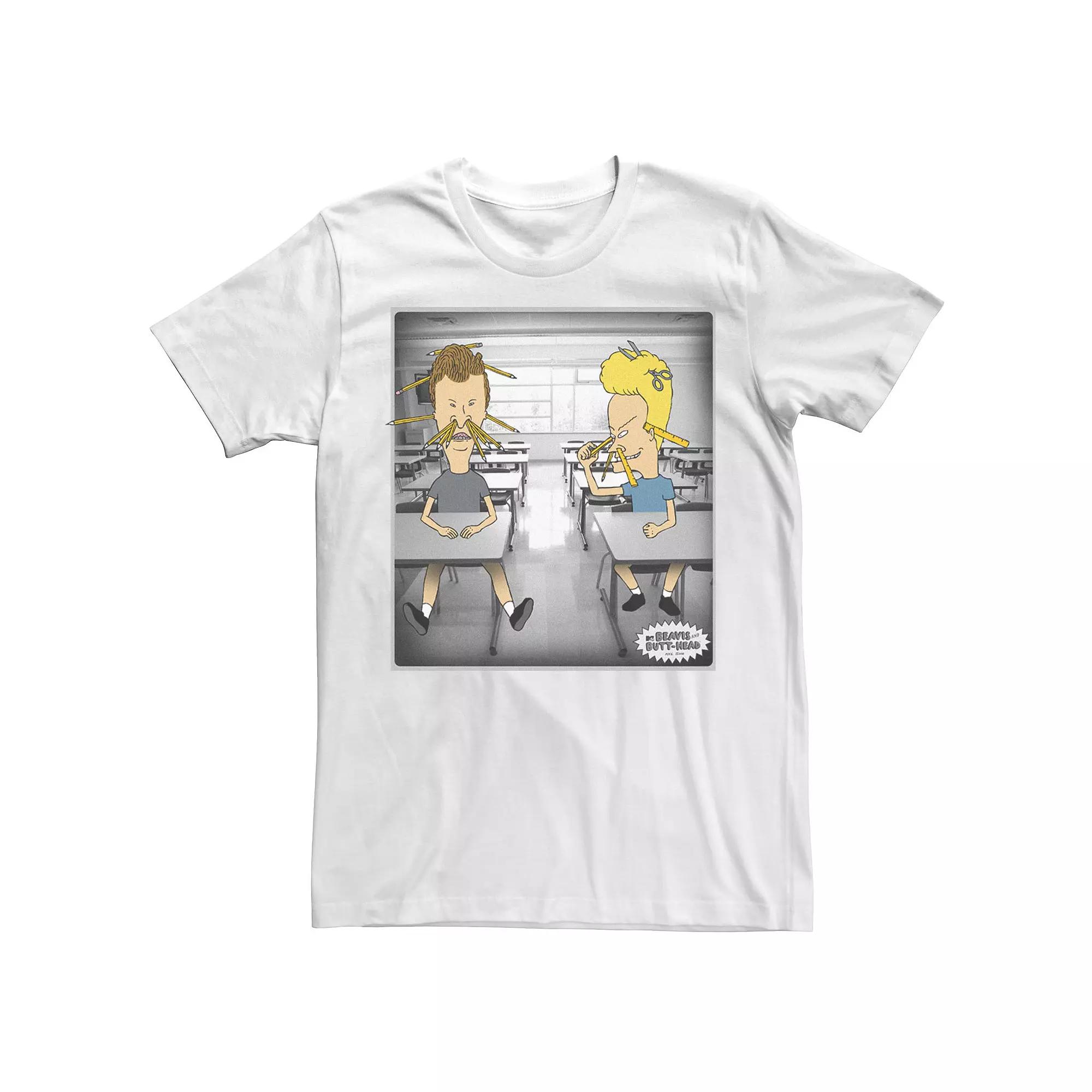 Men's Beavis And Butthead Classroom Short Sleeve Tee,  Product Image