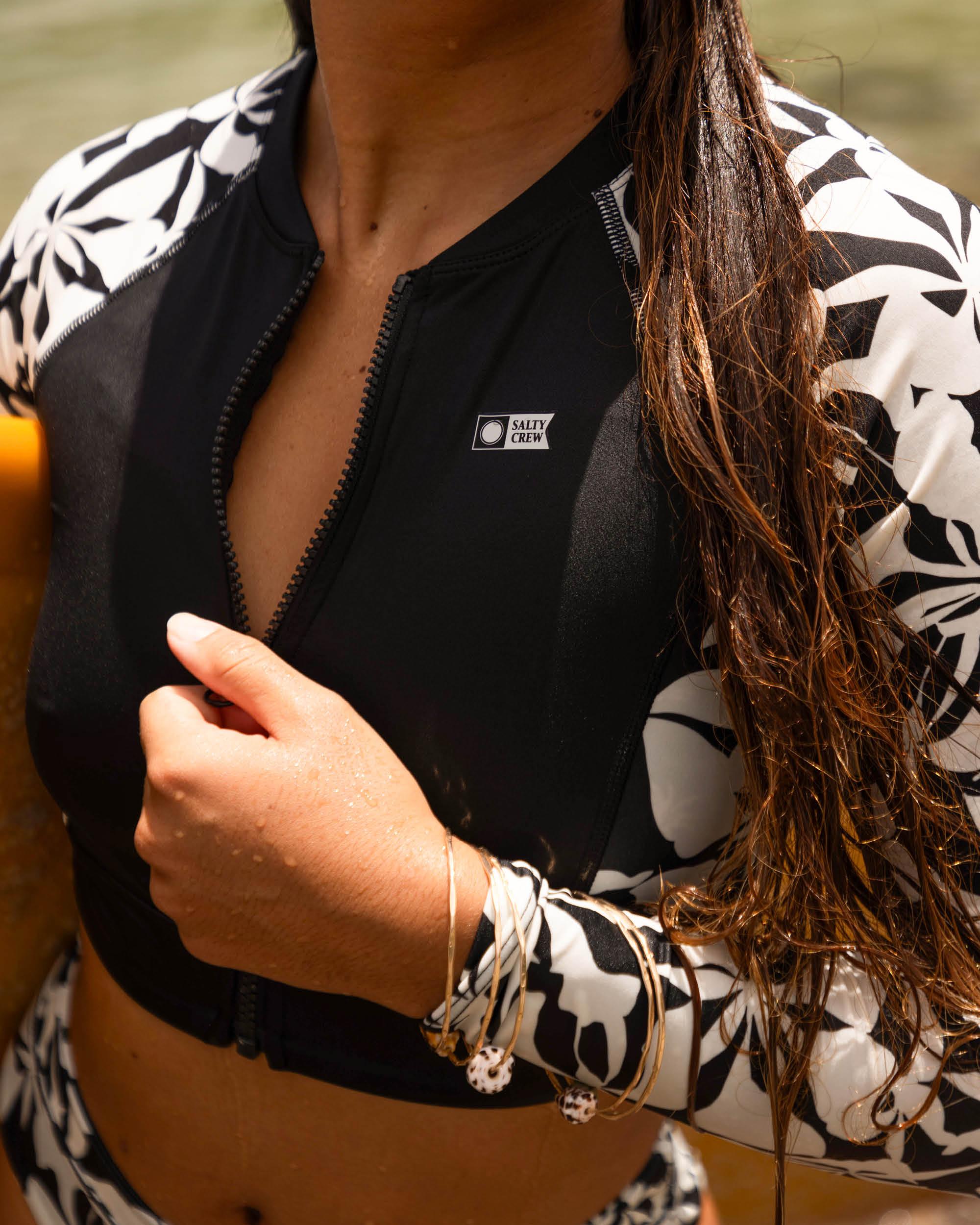 Optical Long Sleeve Rashguard - Black Female Product Image