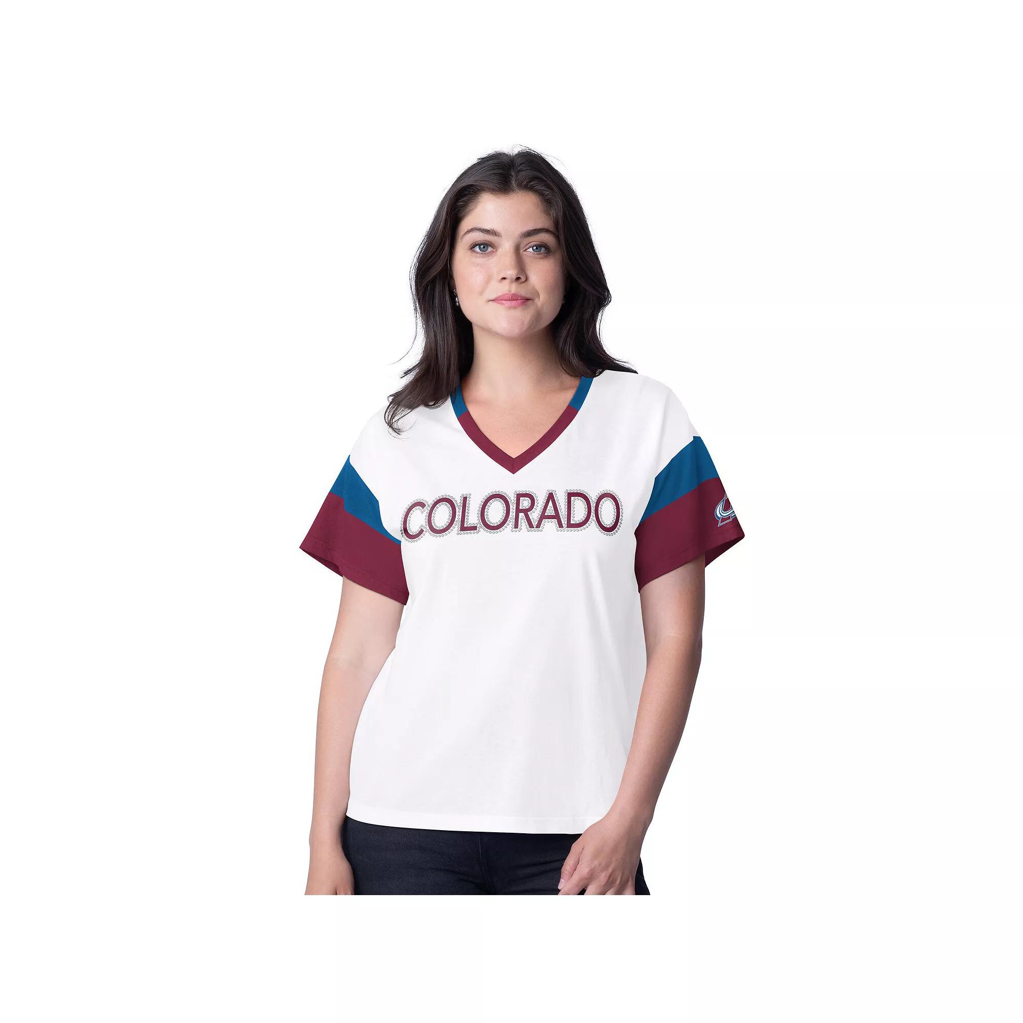 Women's G-III 4Her by Carl Banks White Colorado Avalanche Rink Over Product Image