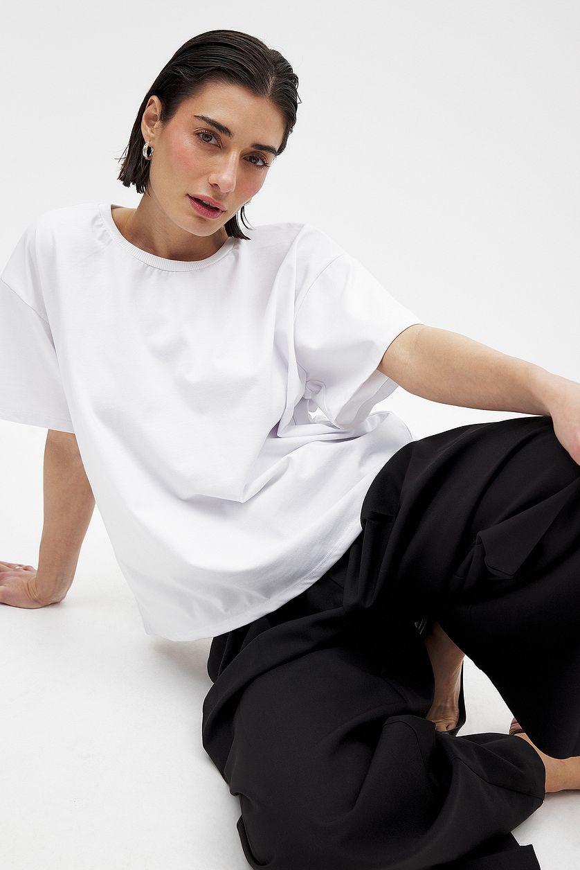 Round Neck Oversized Heavy Tee Product Image