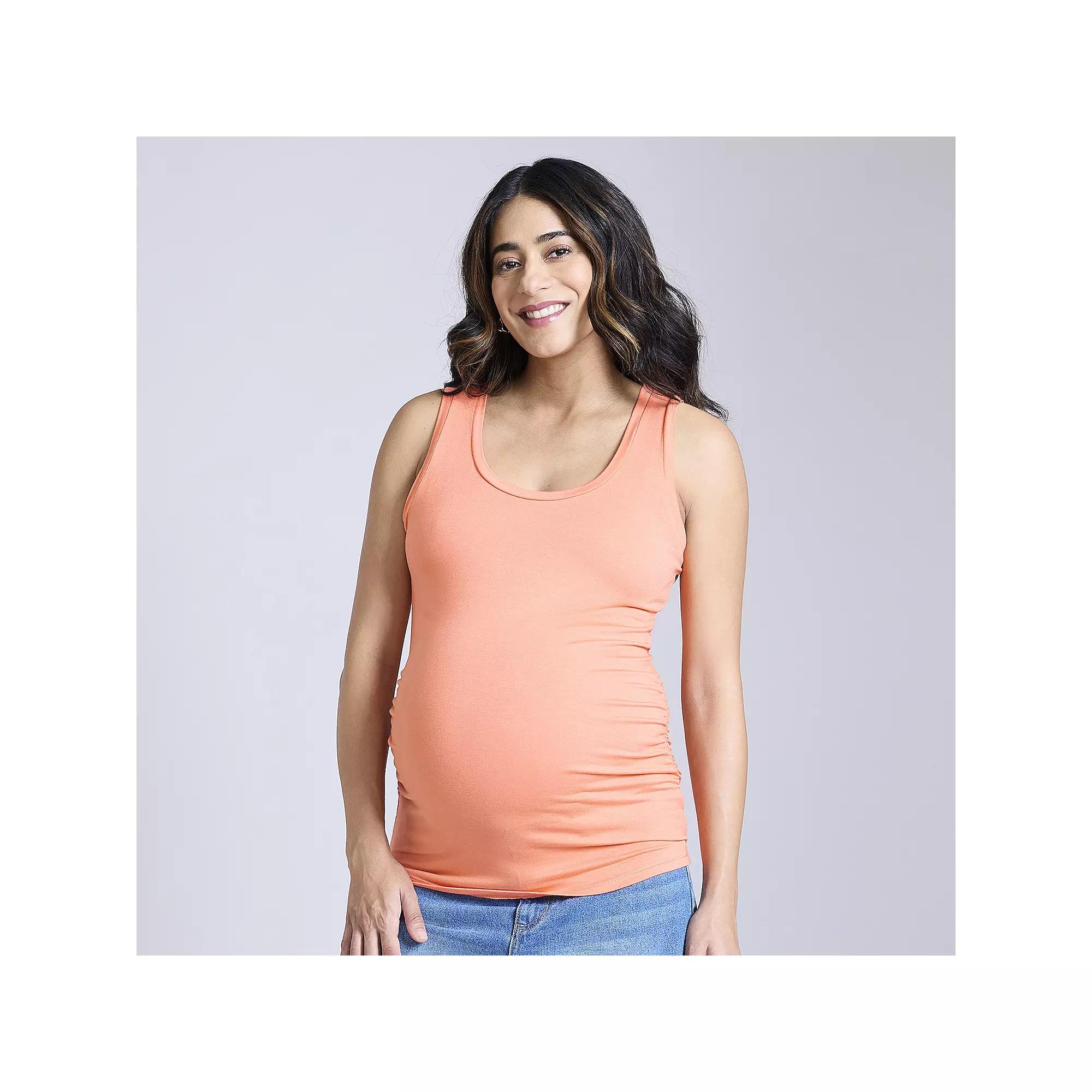 Maternity Motherhood® Side Ruched Tank, Women's,  Product Image
