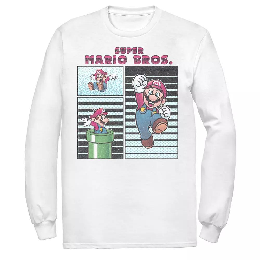 Men's Nintendo Super Mario Bros Freeze Frame Box Up Tee,  Product Image