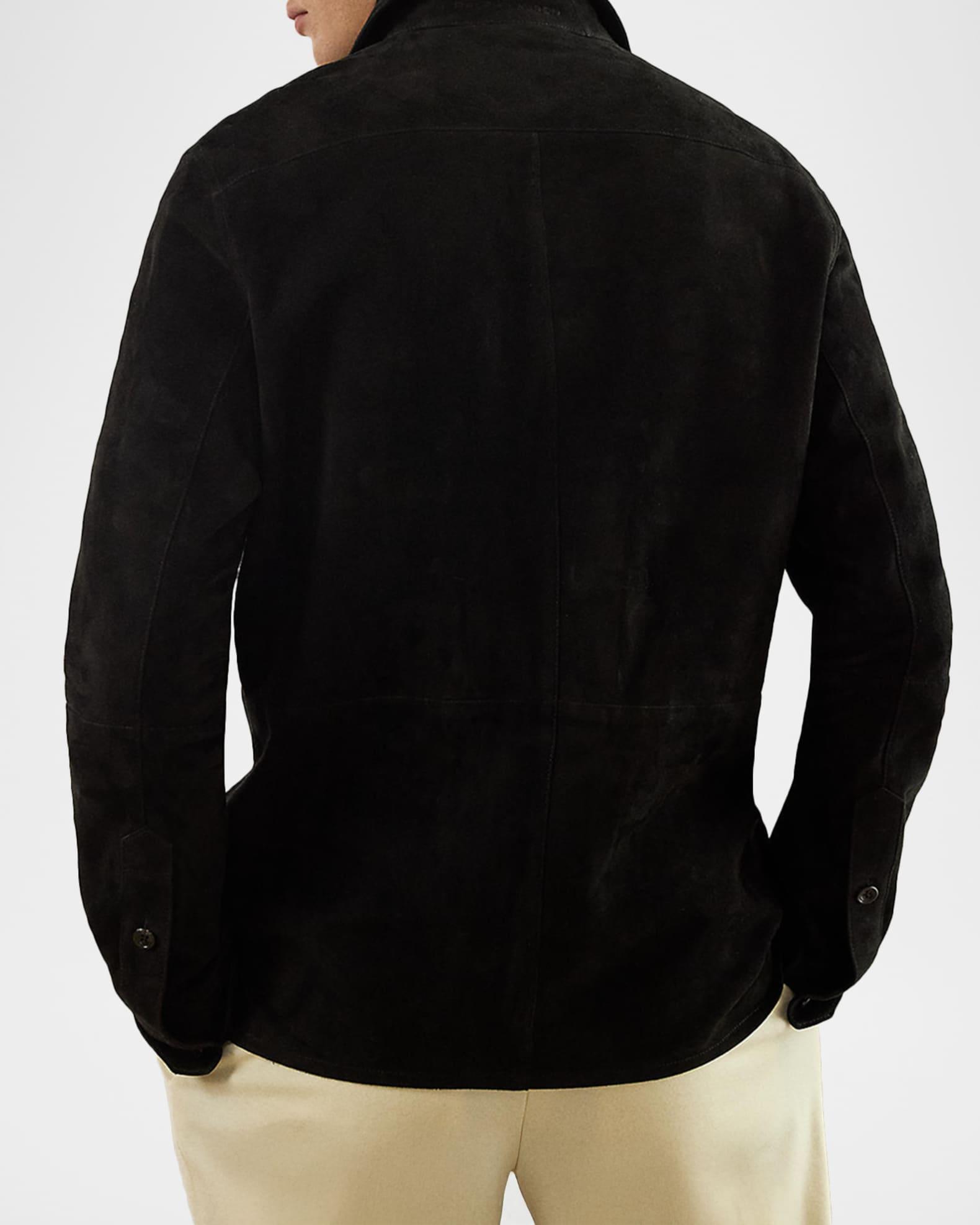 Men's Barron Suede Flap-Pocket Overshirt Product Image