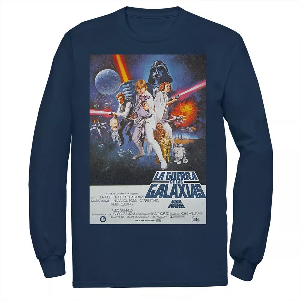 Men's Star Wars La Guerra De Las Galaxias Vintage Poster Tee,  Product Image