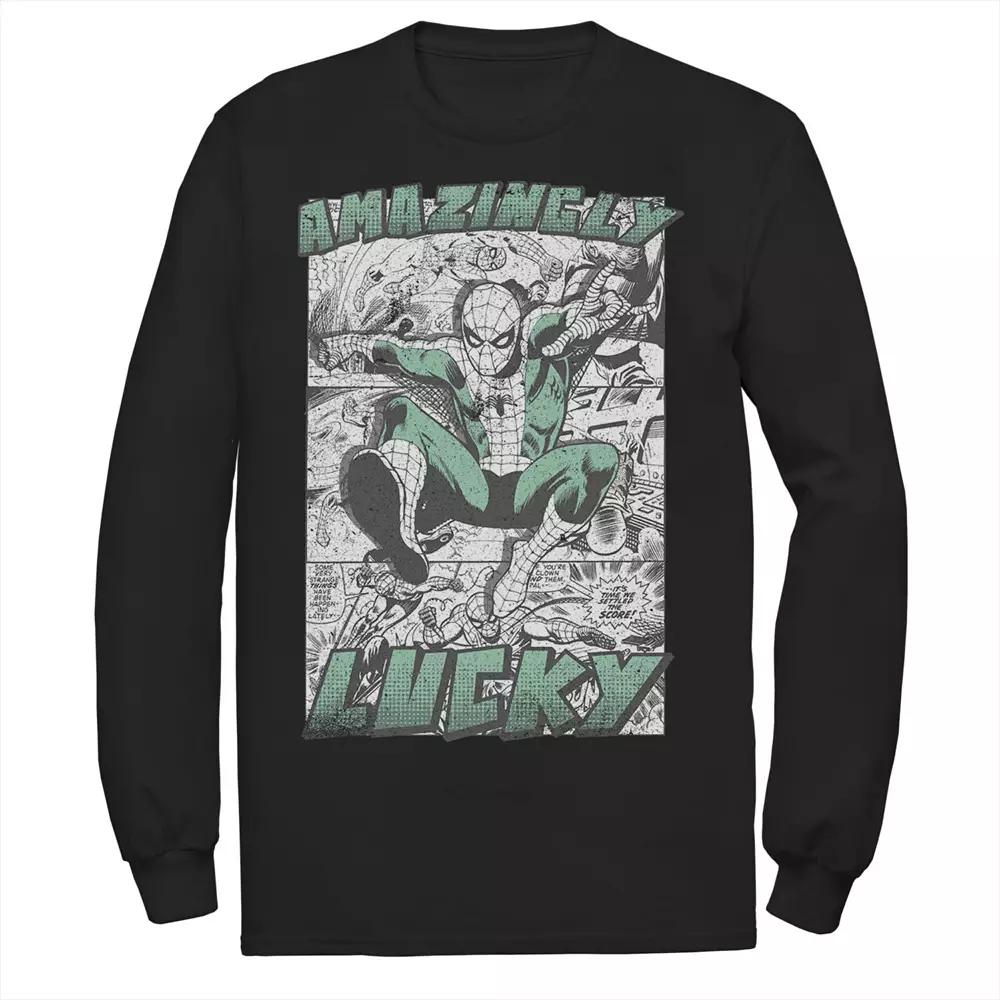 Men's Marvel Spider-Man Amazingly Lucky St. Patrick's Tee,  Product Image