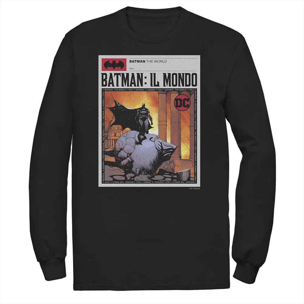 Big & Tall DC Comics Batman: The World Mexico News Poster Tee, Men's,  Product Image