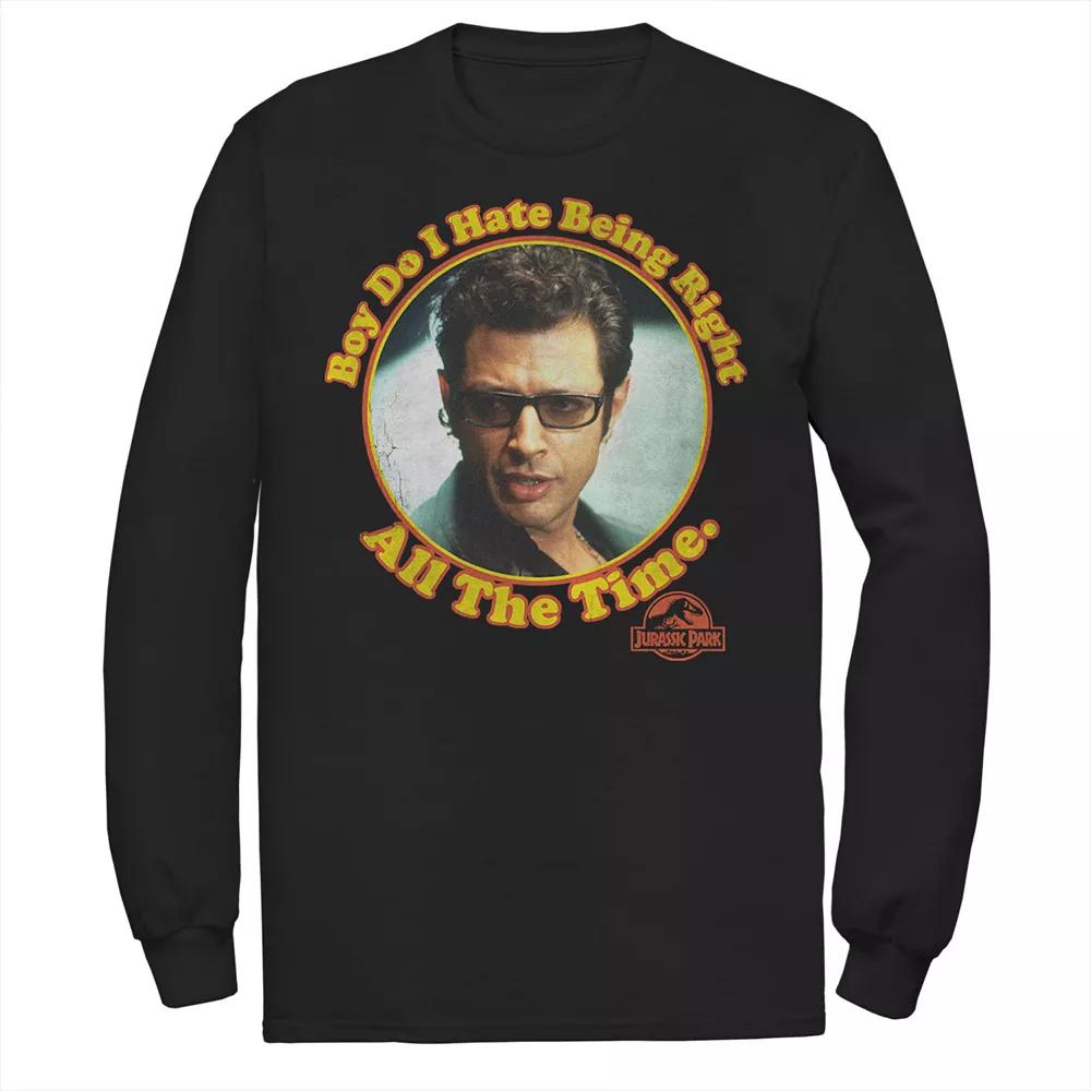 Men's Jurassic Park Hate Being Right All The Time Tee, Size: XXL, Blue Product Image