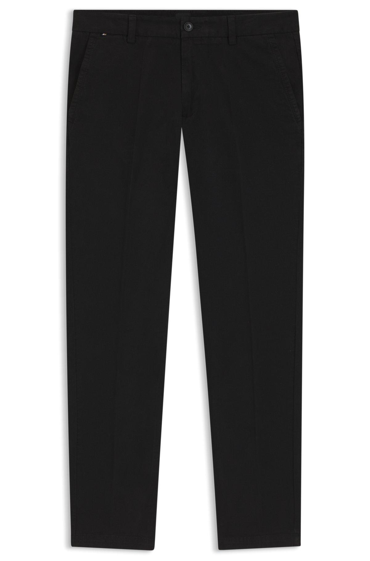 Slim-fit trousers in stretch-cotton gabardine Product Image