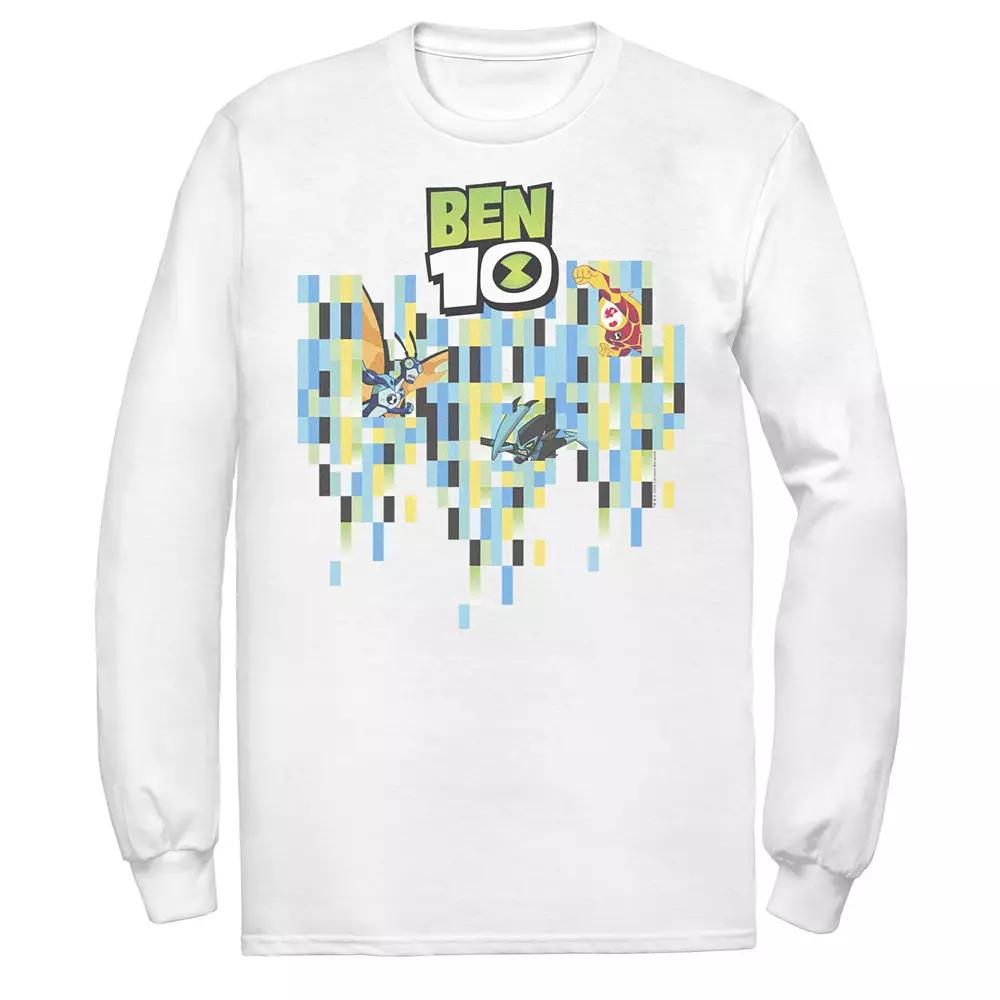 Men's Ben 10 Aliens Pixel Background Tee,  Product Image